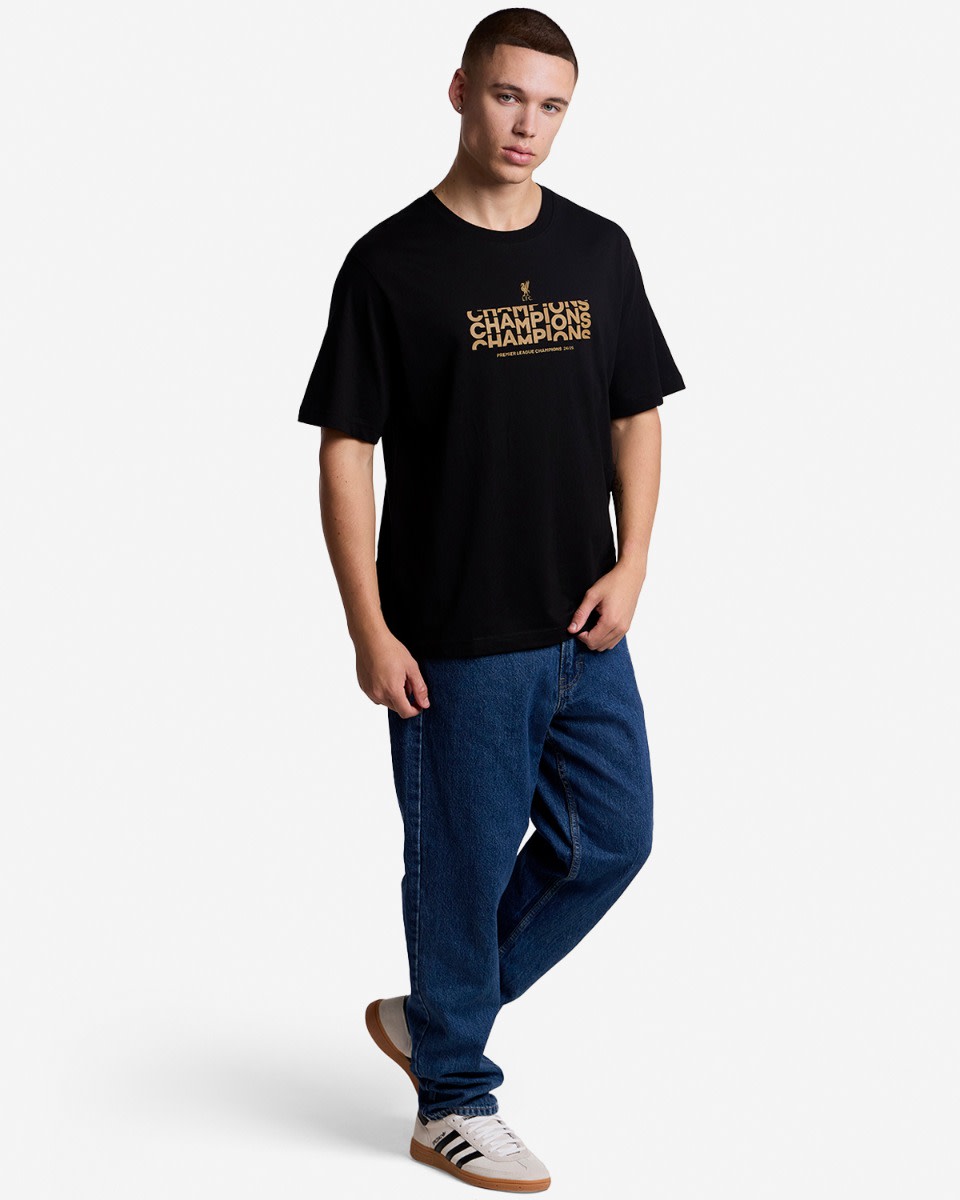 LFC Champions Text T-shirt Herr Svart - Image 3