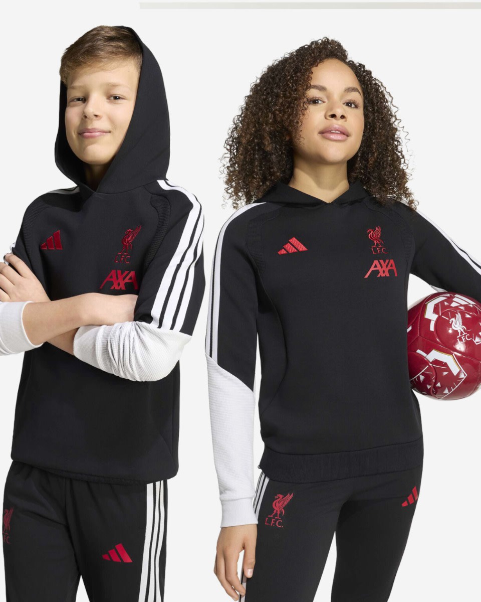Sweat à capuche d'entraînement LFC adidas 26/27 Tiro pour jeunes, noir - Image 1