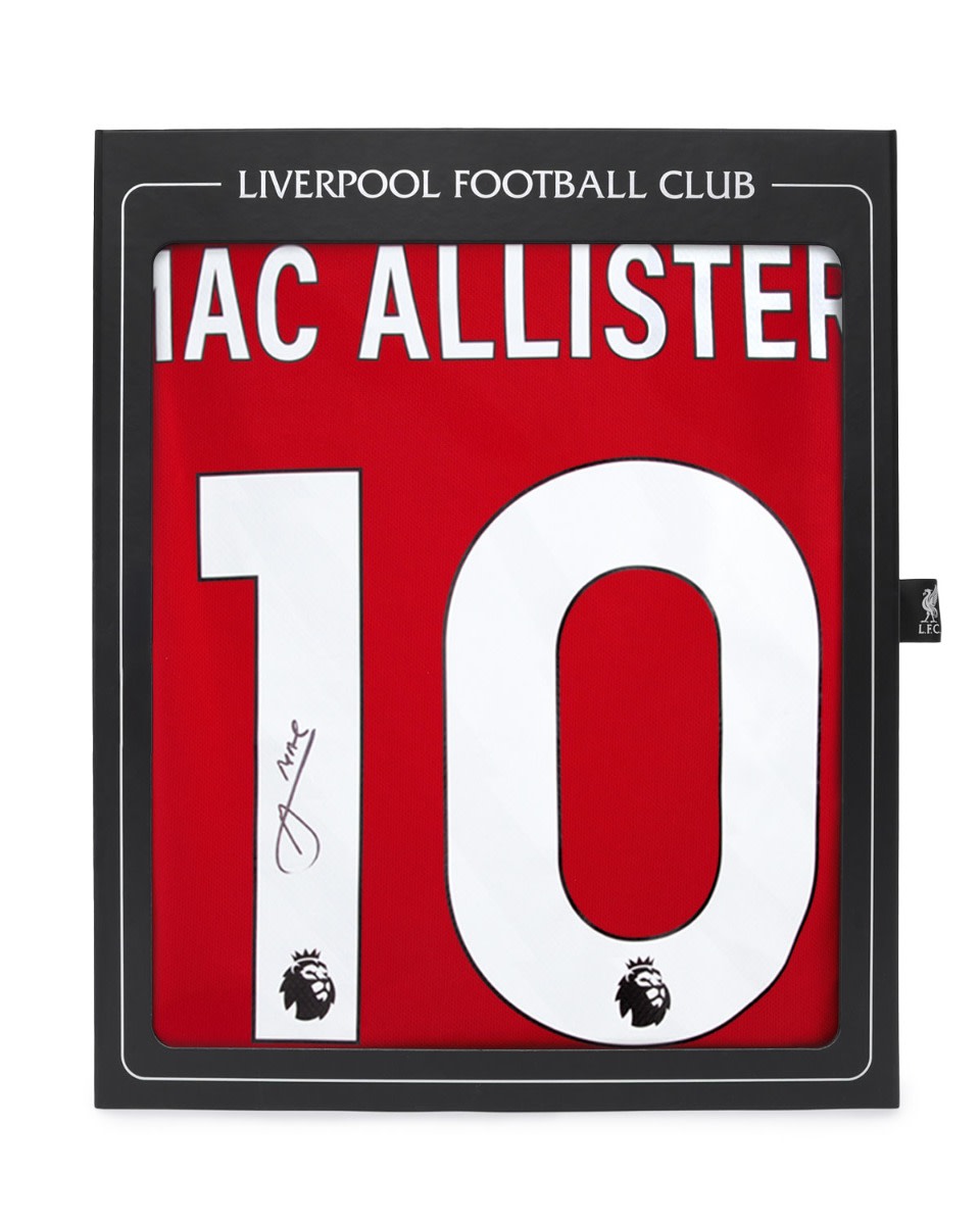 LFC Signed 25/26 Mac Allister Boxed Shirt - Image 1
