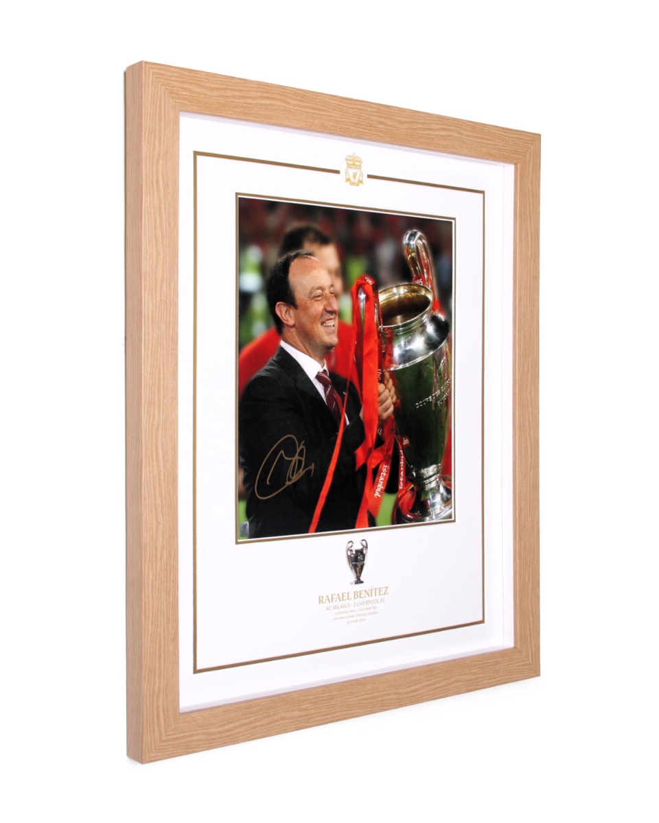 LFC Signed Benitez Istanbul Framed Image - Image 2