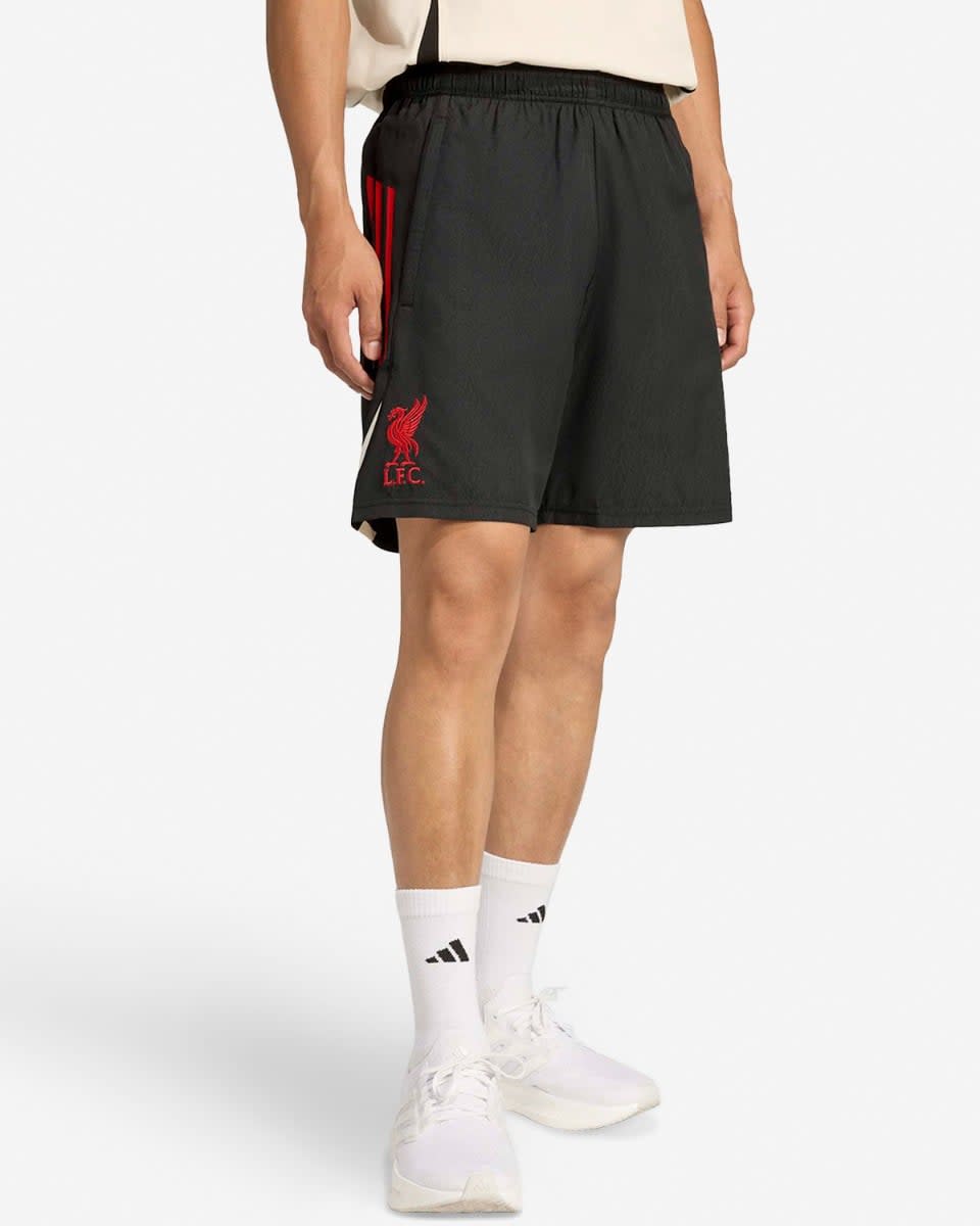 Pantalones cortos LFC adidas 25/26 para hombre, para uso doméstico, tiempo libre, negros - Image 3