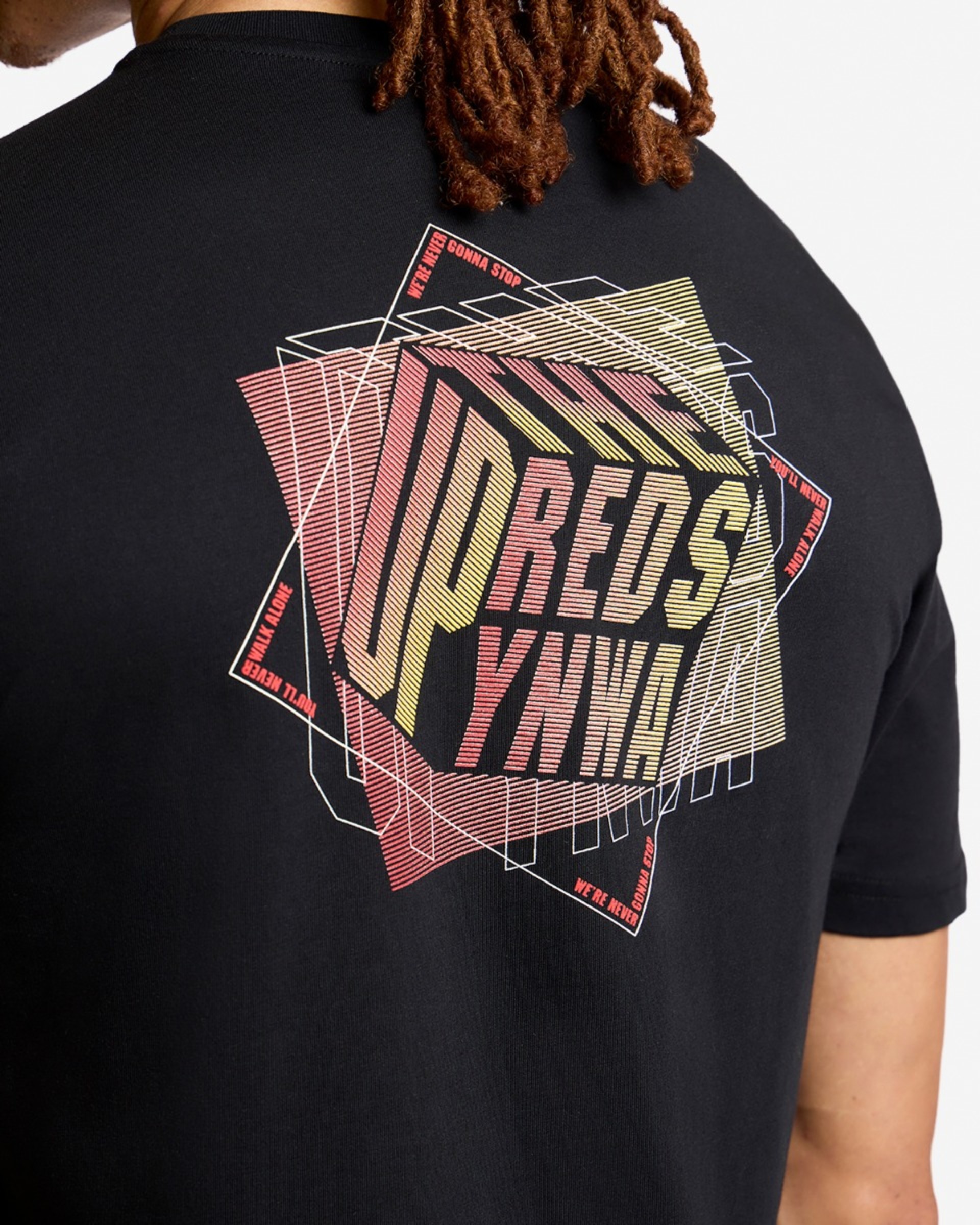 LFC Up The Reds Herren-T-Shirt Schwarz - Image 4