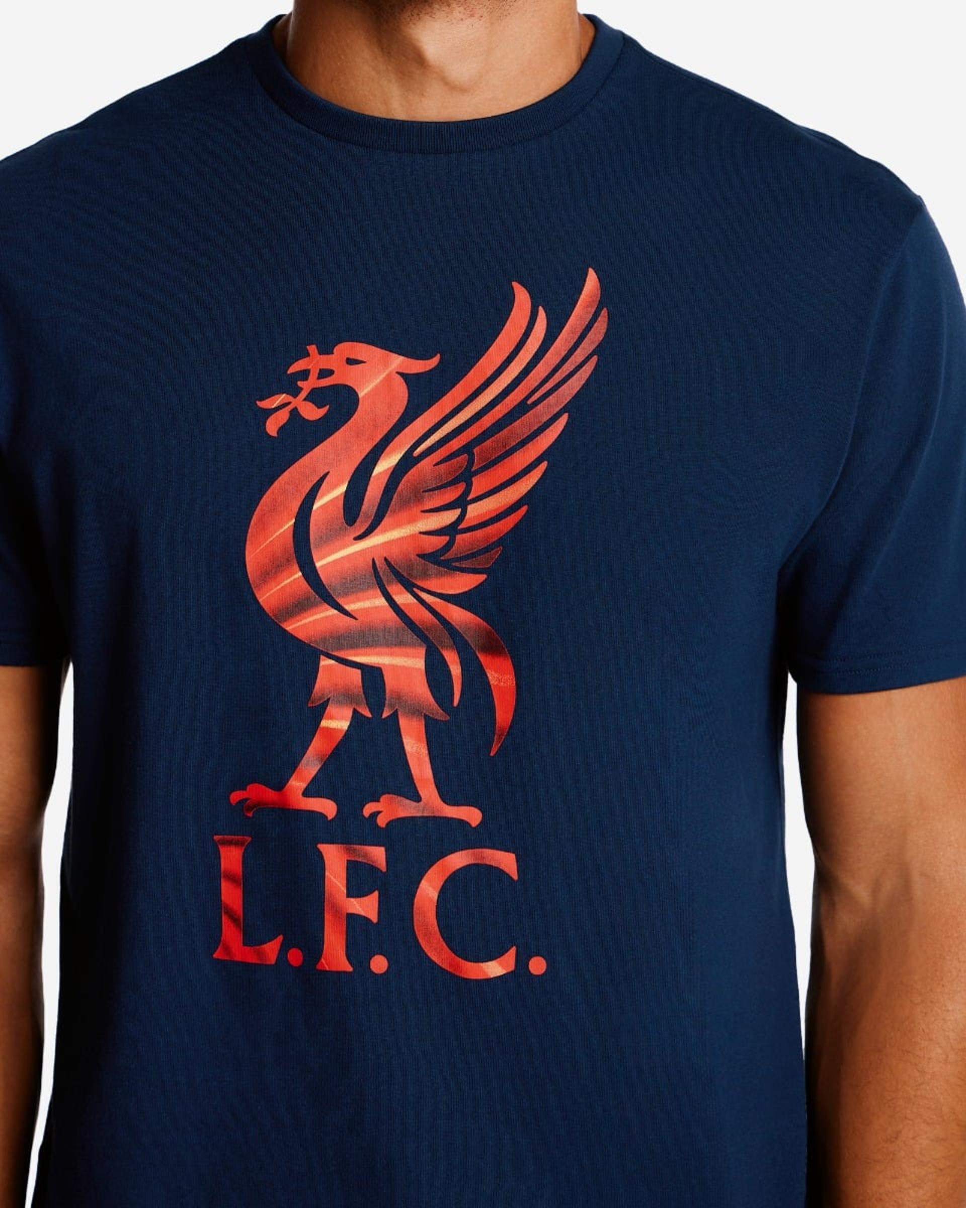 Camiseta LFC Liverbird Swirl para hombre, color azul marino - Image 3