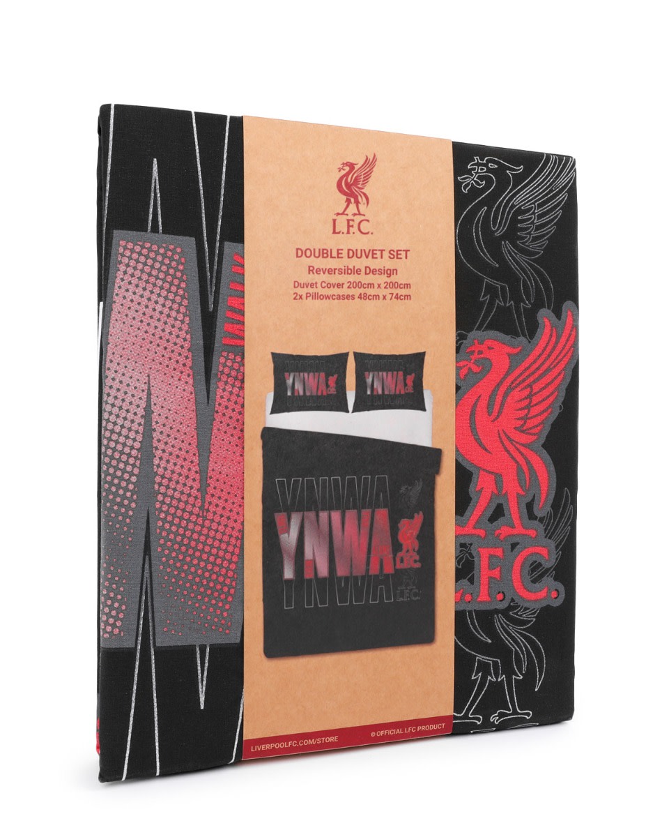 LFC YNWA Double Duvet Set Black - Image 2