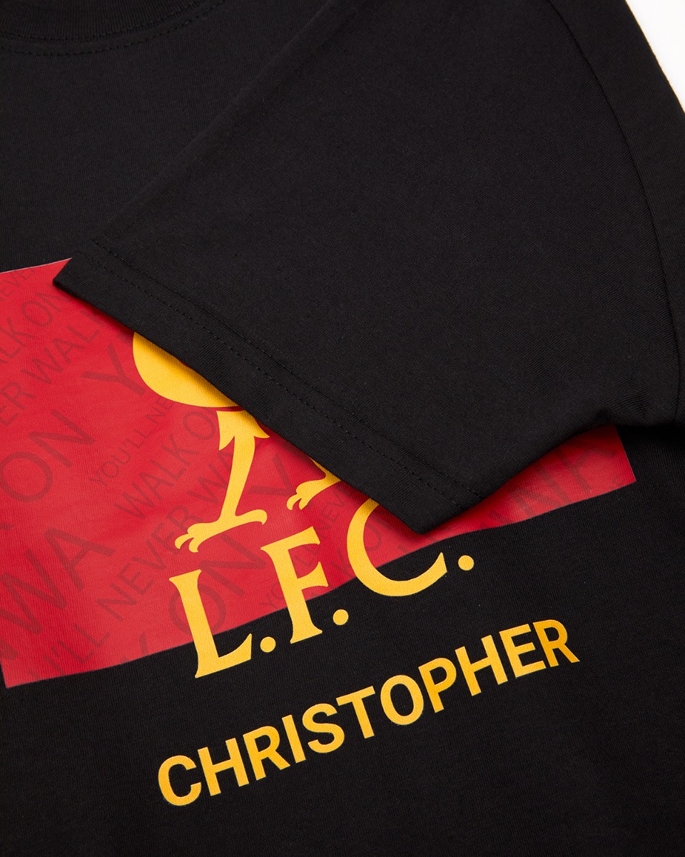 LFC Liverbird Personalisierbares schwarzes T-Shirt - Image 2