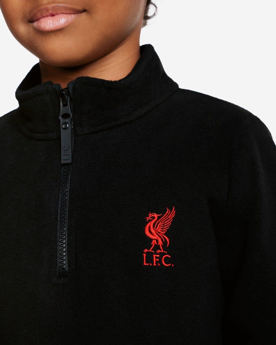 LFC Juniors Fleecejacke mit vierseitigem Reißverschluss, Schwarz - Image 2
