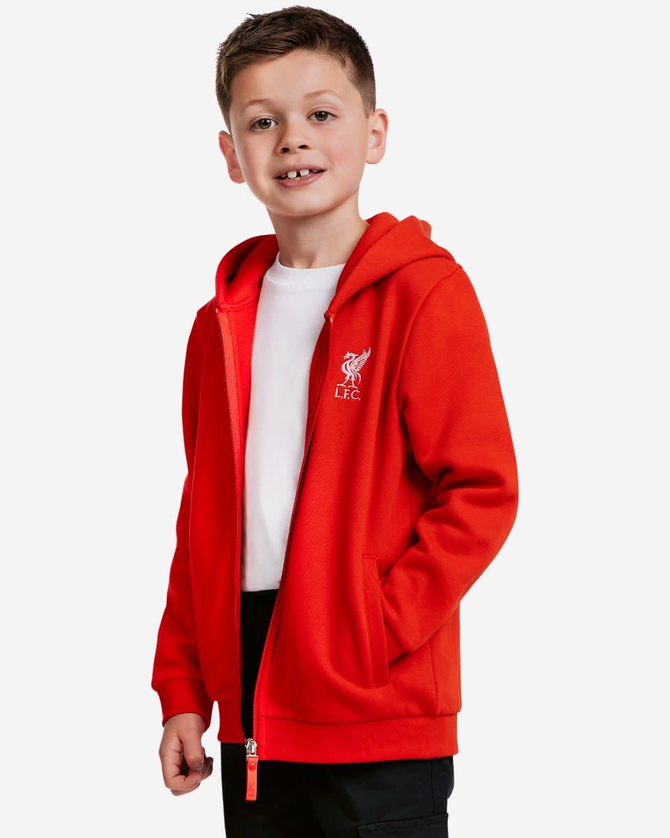 Sweat à capuche zippé LFC Juniors rouge - Image 4