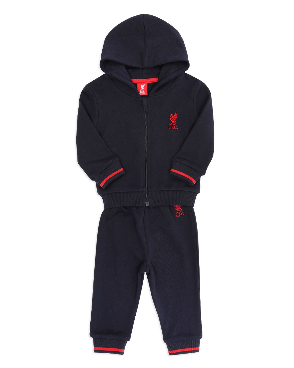 LFC Baby Zip Through Jog Set Navy - Image 1