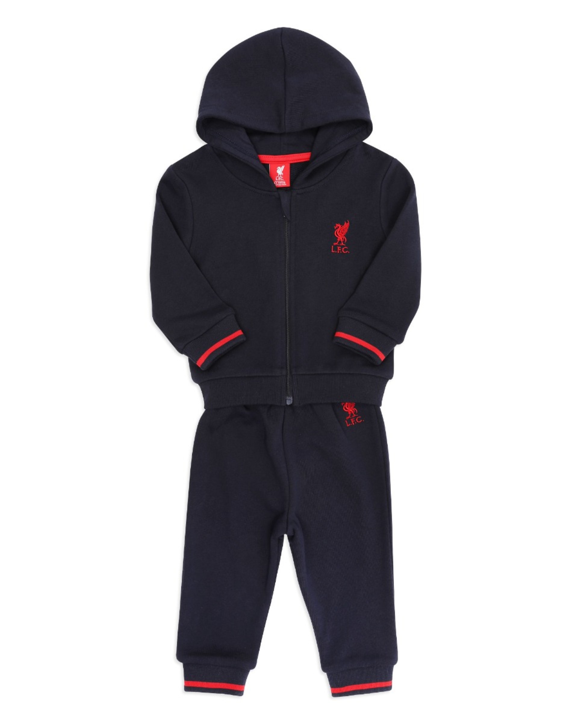 Ensemble de jogging zippé LFC pour bébé, bleu marine - Image 1