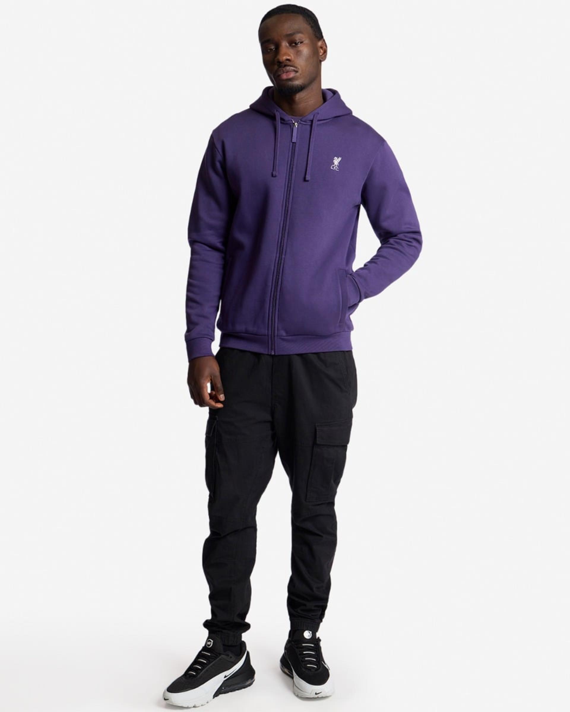 SWEAT À CAPUCHE ZIPPÉ VIOLET- 500 (Change Me) - Image 4