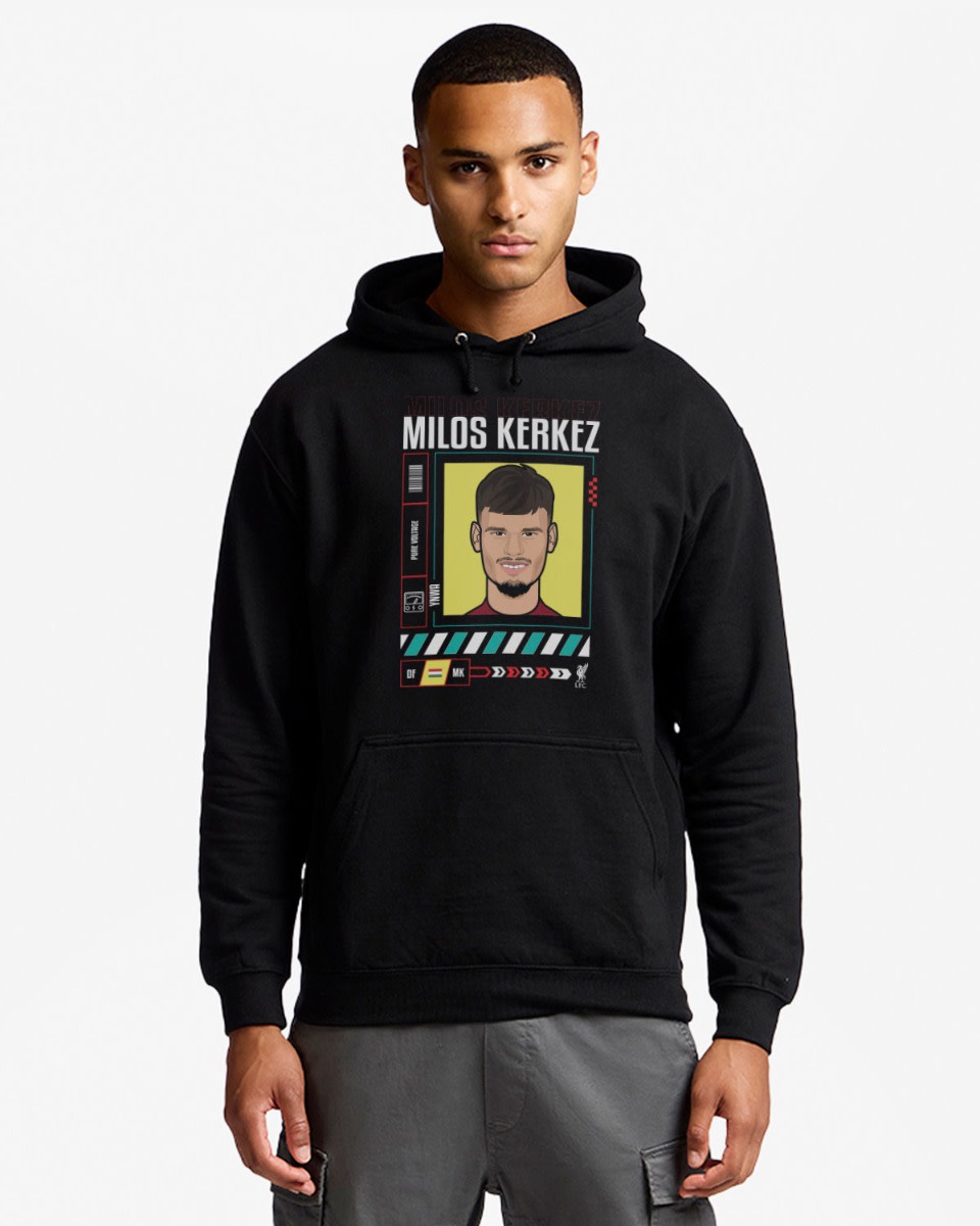 LFC 25/26 Adults Kerkez Hoodie Black - Image 1