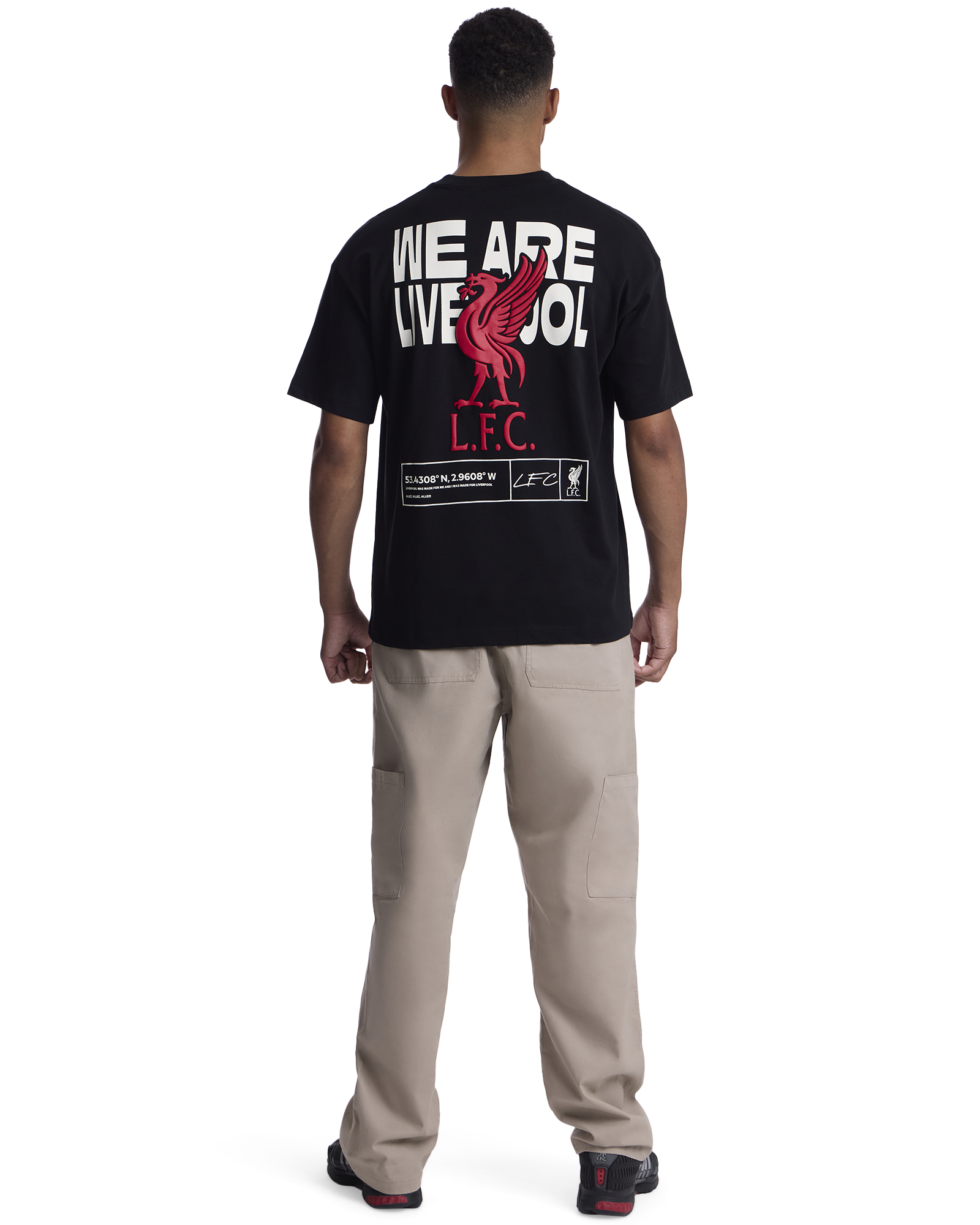 Camiseta extragrande para hombre LFC We Are Liverpool, negra - Image 2