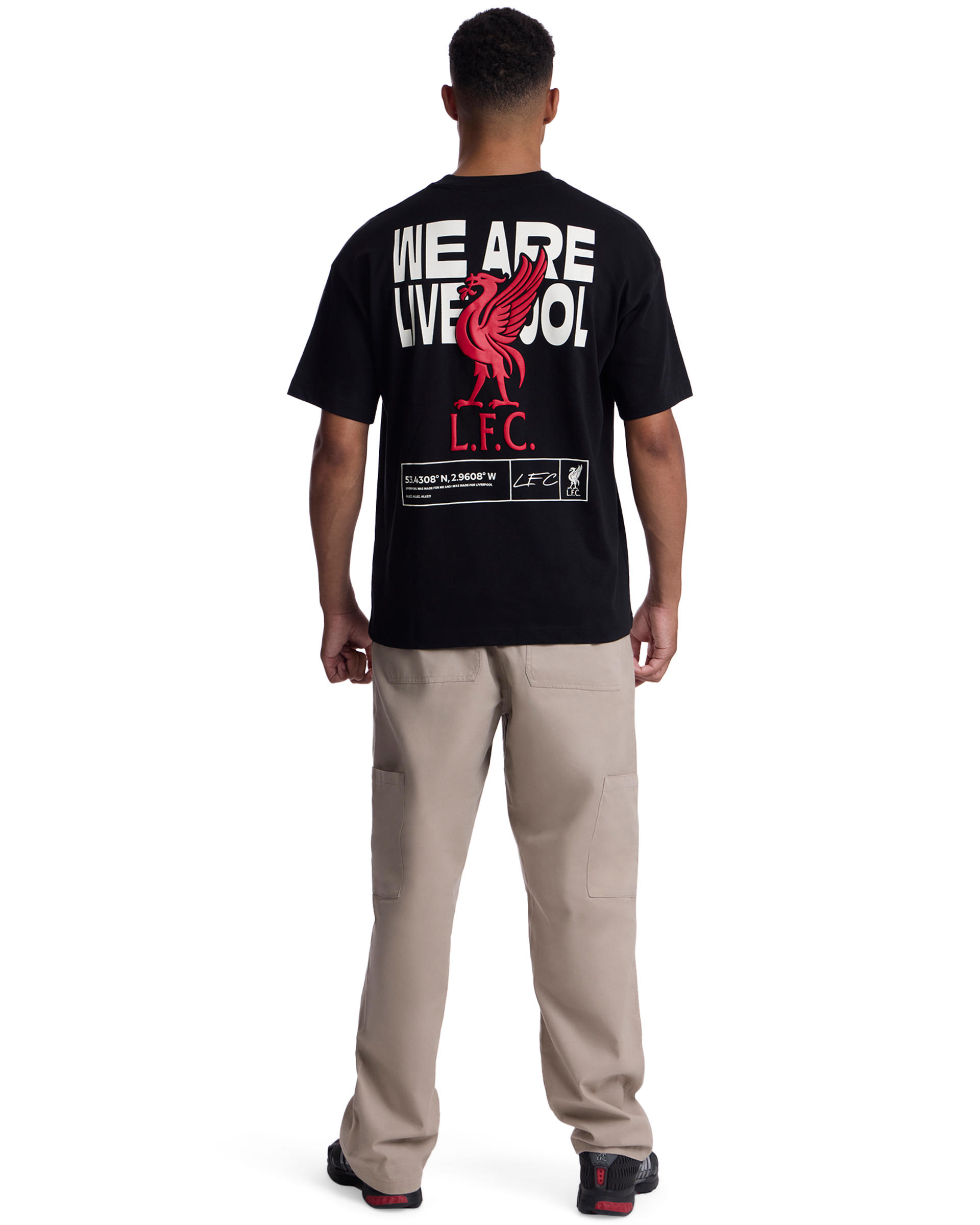 Camiseta extragrande para hombre LFC We Are Liverpool, negra - Image 2