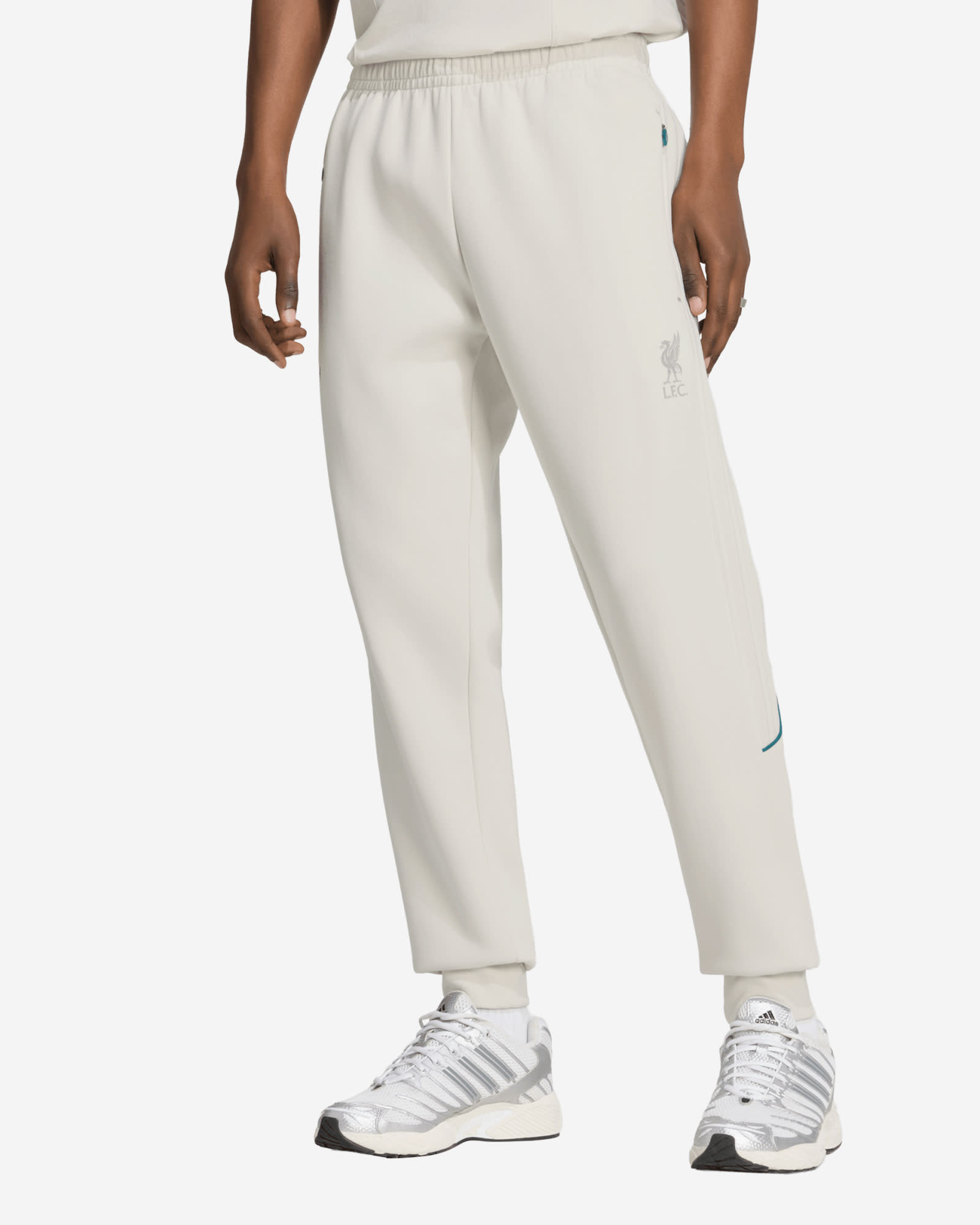 LFC adidas Mens Spacer Teamgeist 26 Track Pants Grey - Image 1