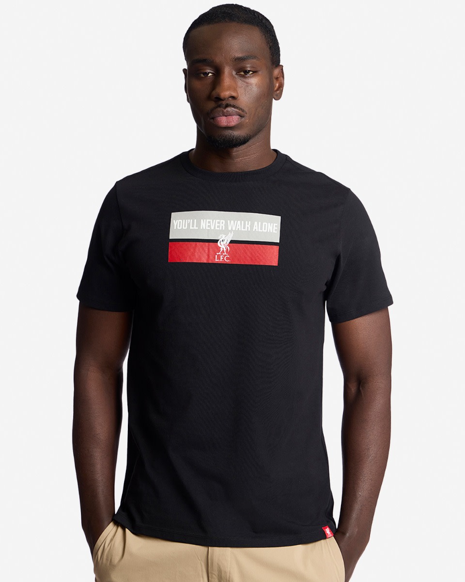 LFC Mens YNWA Block Tee Black - Image 1