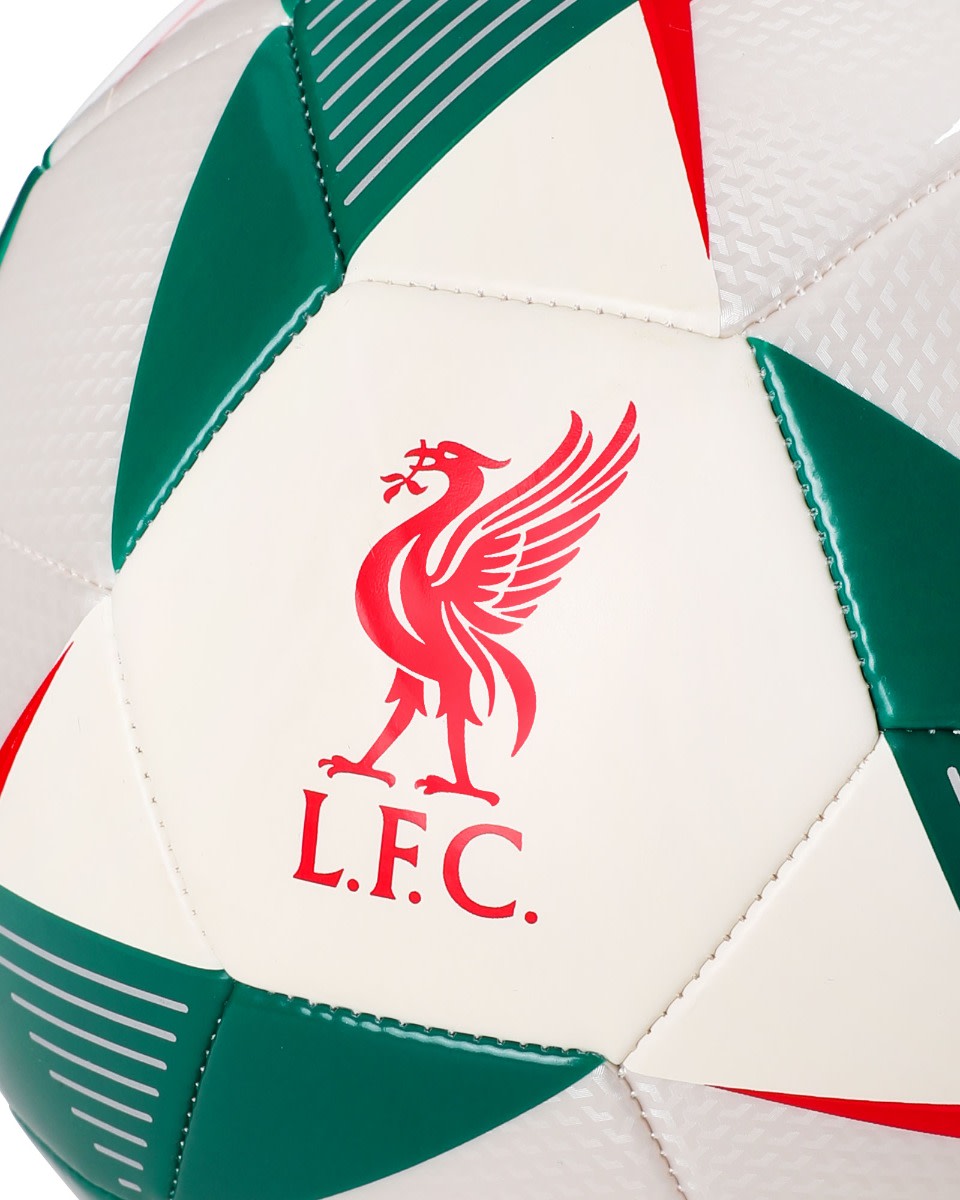 LFC Size 5 Liverbird Football White & Green - Image 3