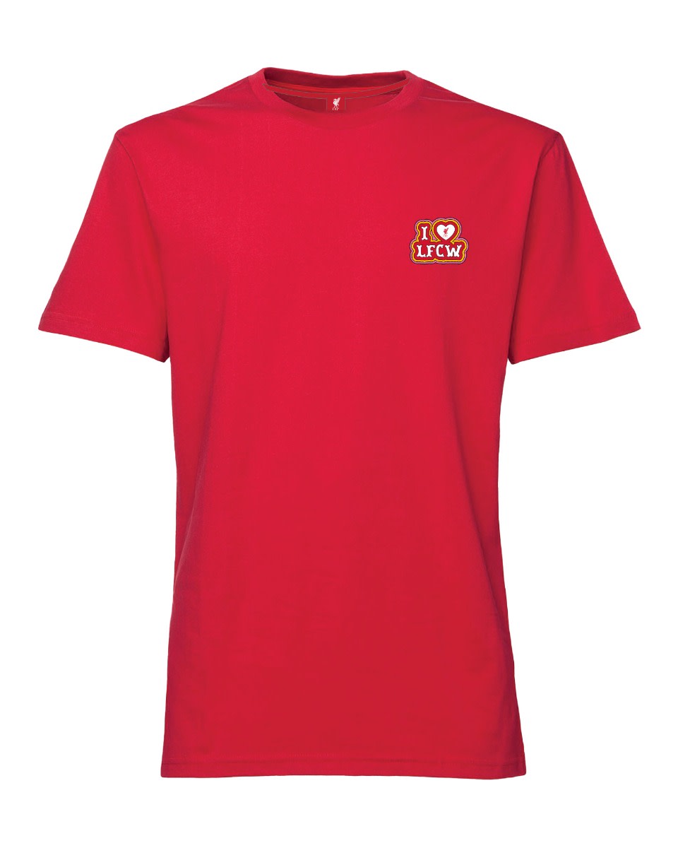 LFCW Adults Heart Tee Red - Image 1