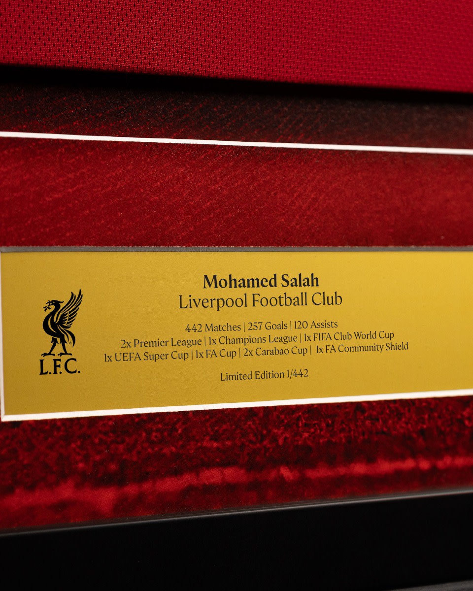 LFC indrammet 25/26 Salah Hero skjorte - Image 2