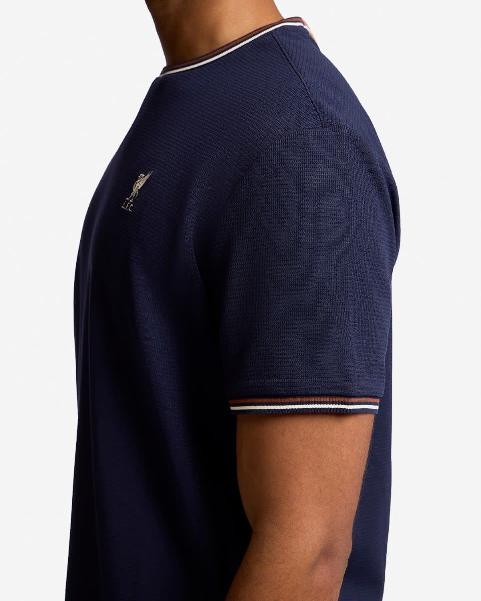 LFC Mens Textured Tee Navy - Image 2