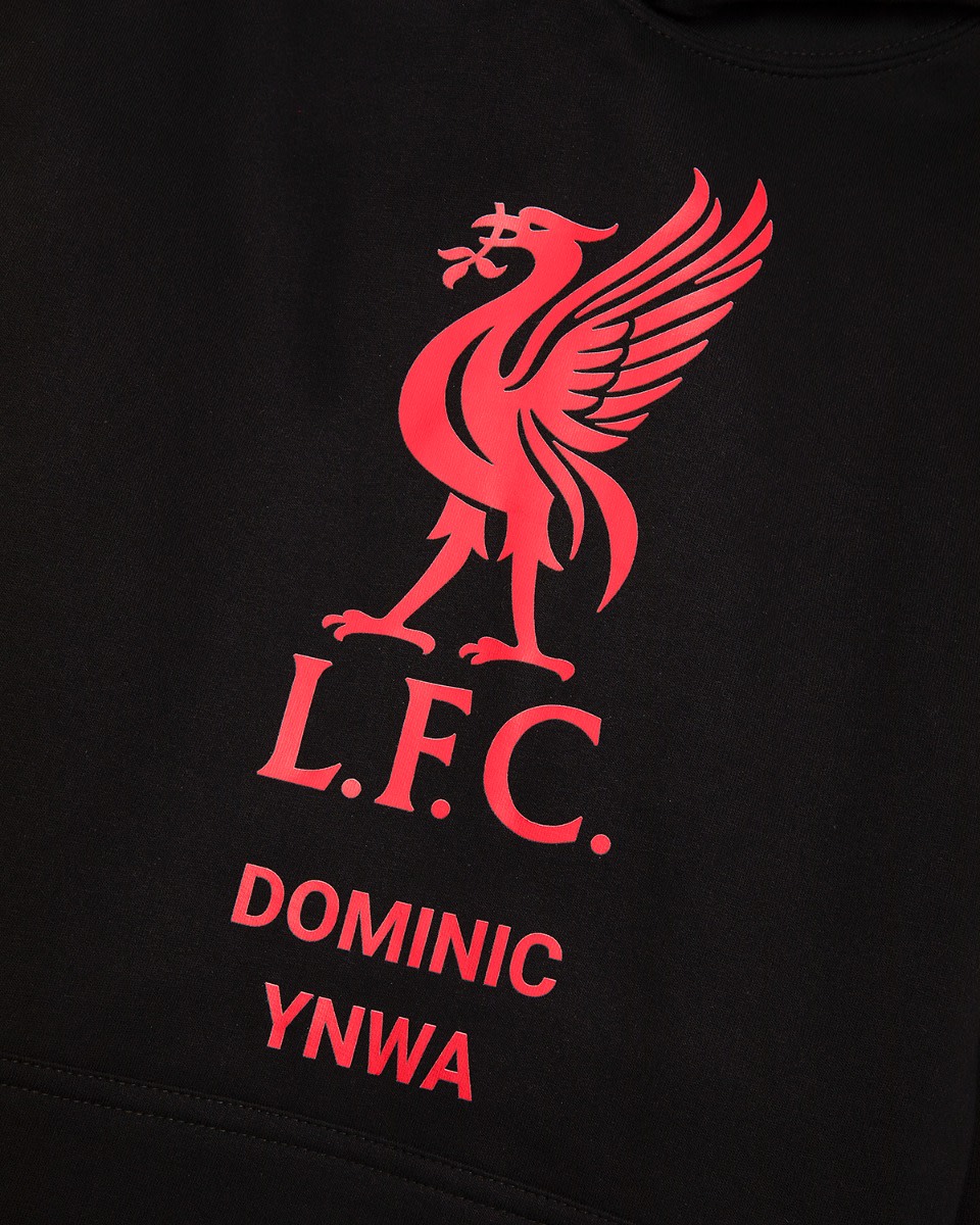 LFC Red Liverbird personlig svart huva - Image 4