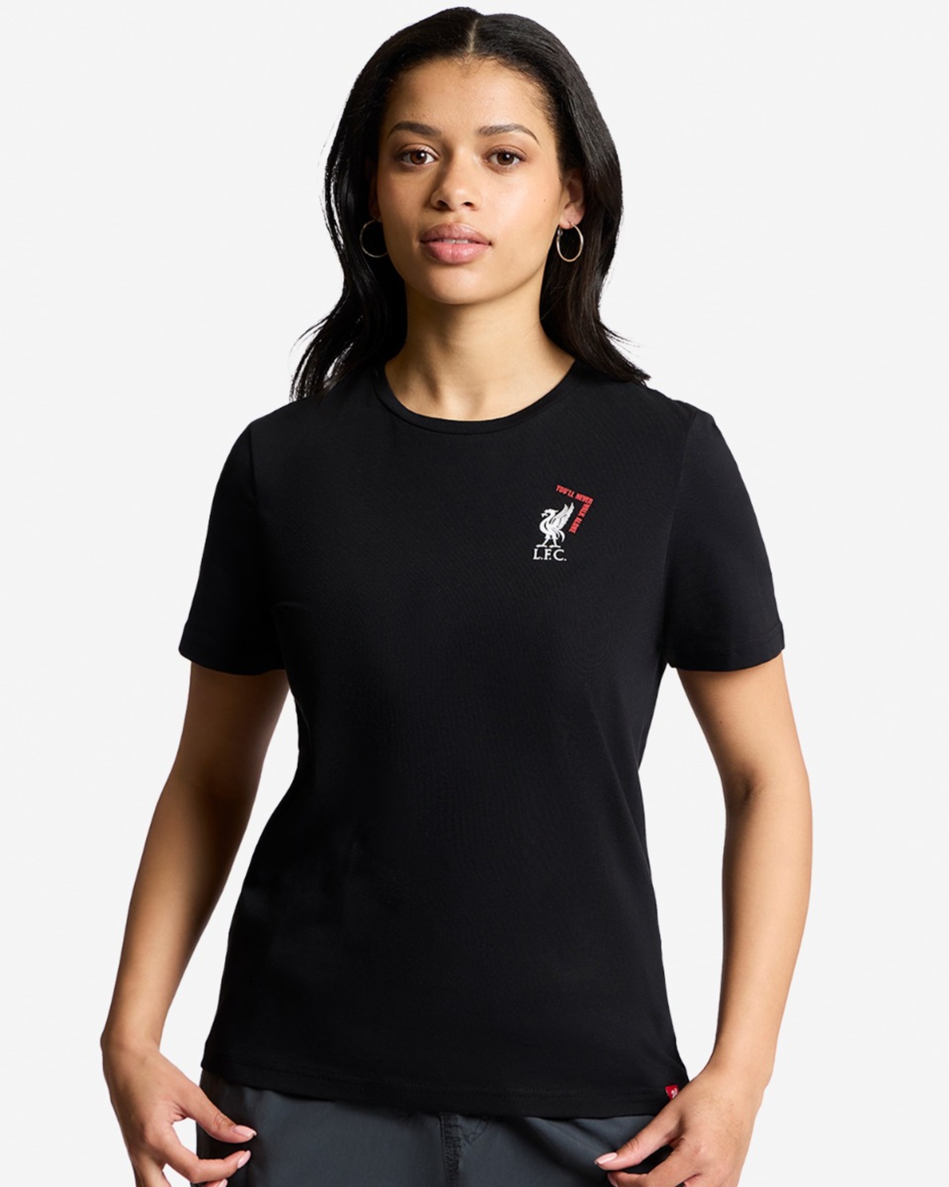 LFC Up The Reds Damen-T-Shirt schwarz - Image 3