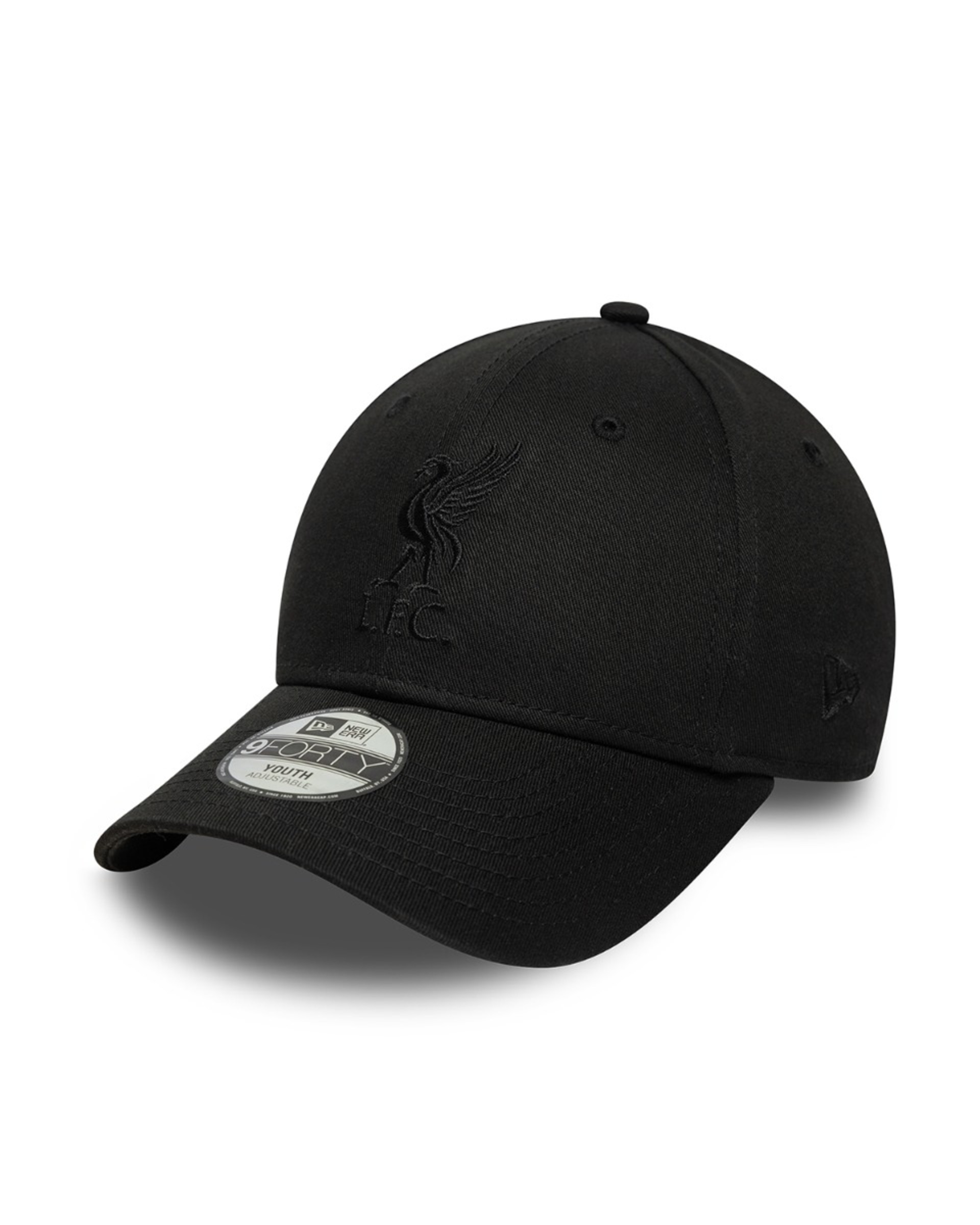 Casquette LFC New Era 9FORTY ton sur ton pour enfants, noire - Image 1