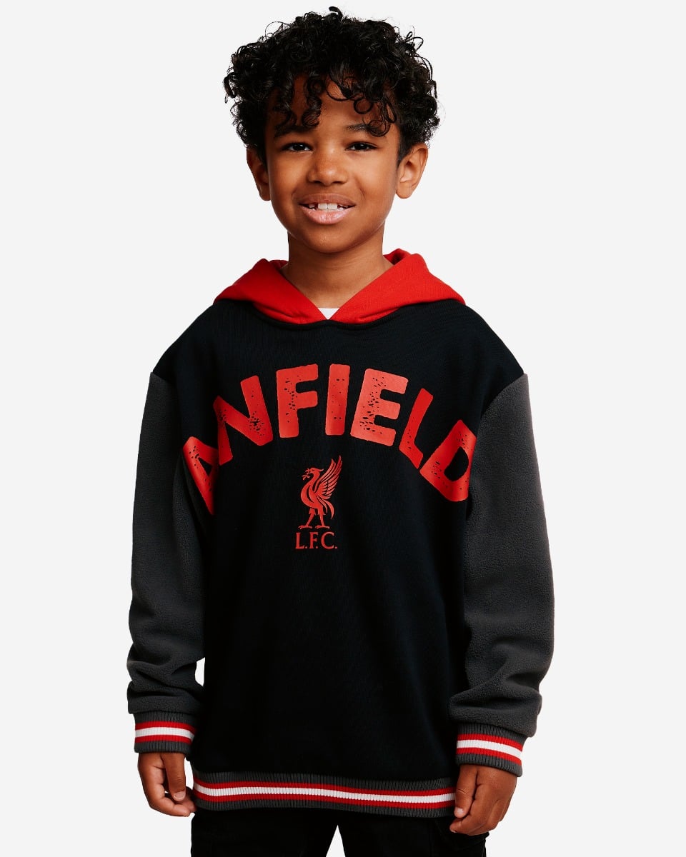 LFC Juniors Sweatfleece mit Einsätzen, Schwarz - Image 1