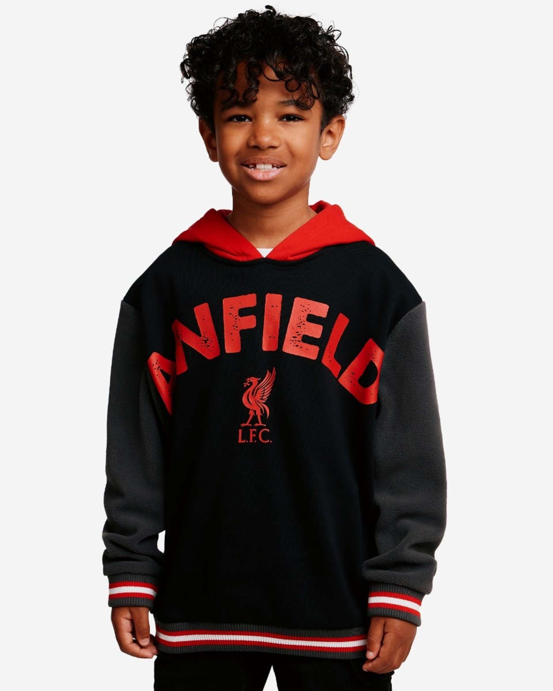 Sudadera negra con paneles LFC Juniors - Image 1