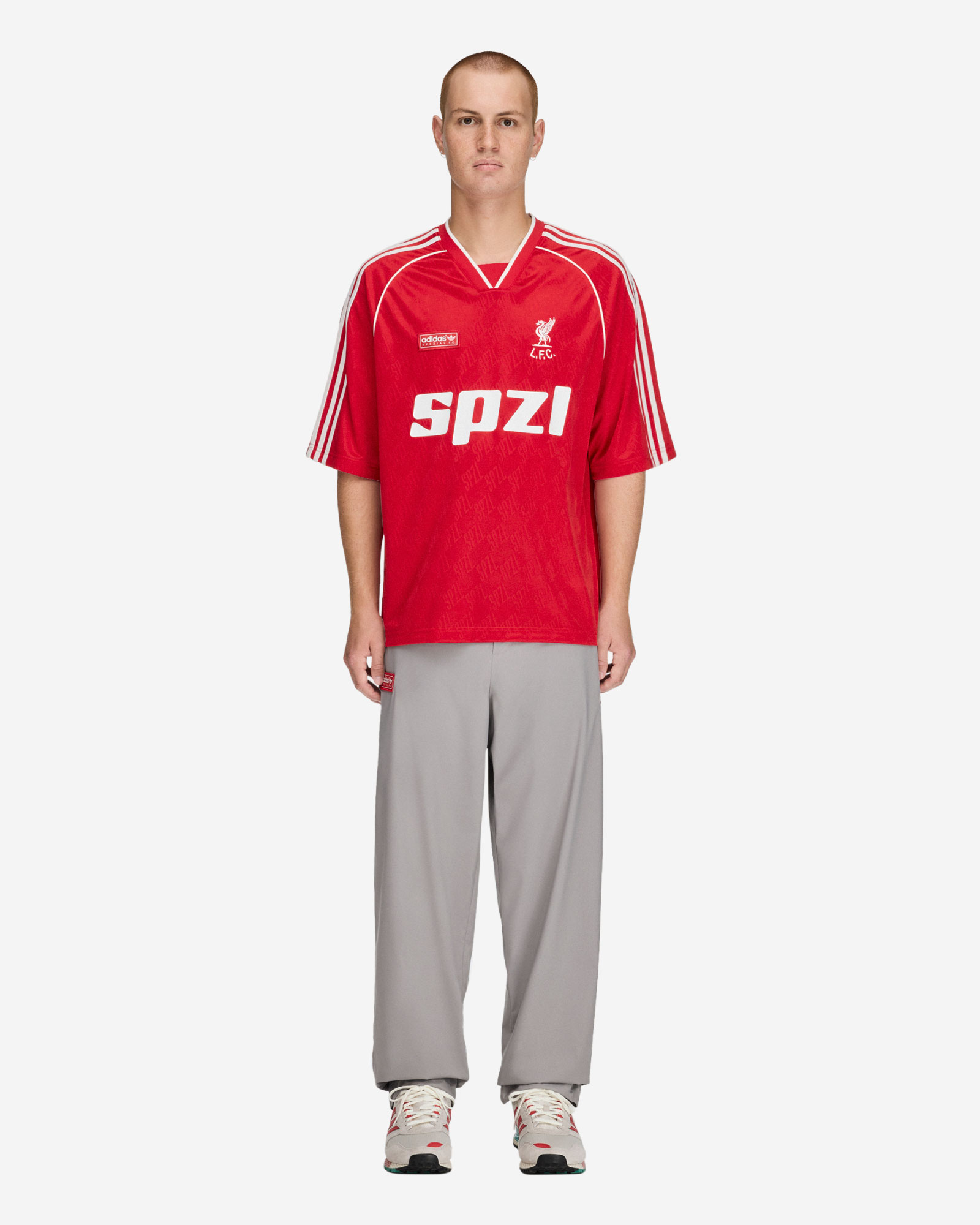 LFC アディダス SPZL メンズトラックパンツダブグレー - Image 4