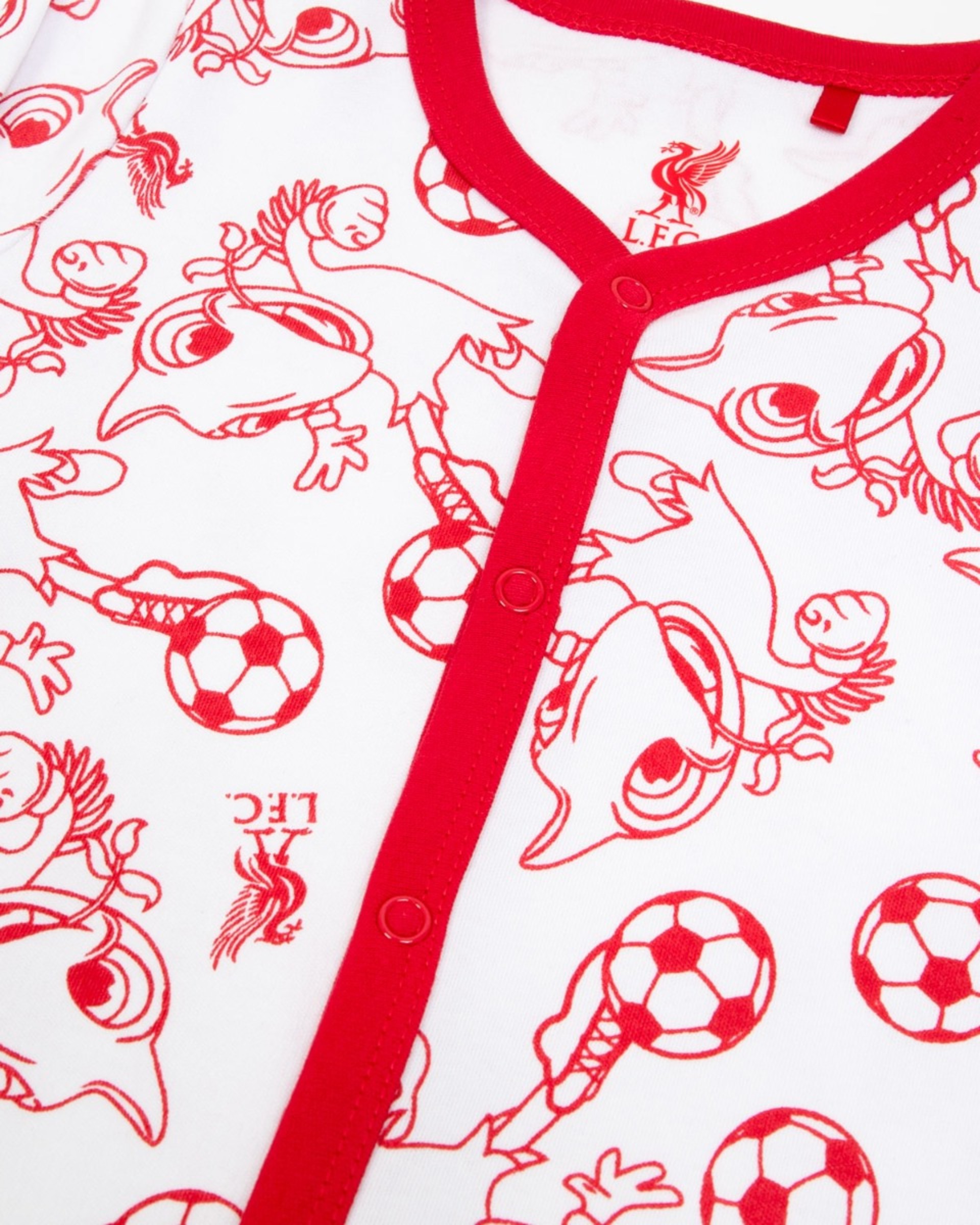 LFC Mighty Red Baby Romper Hvid - Image 2
