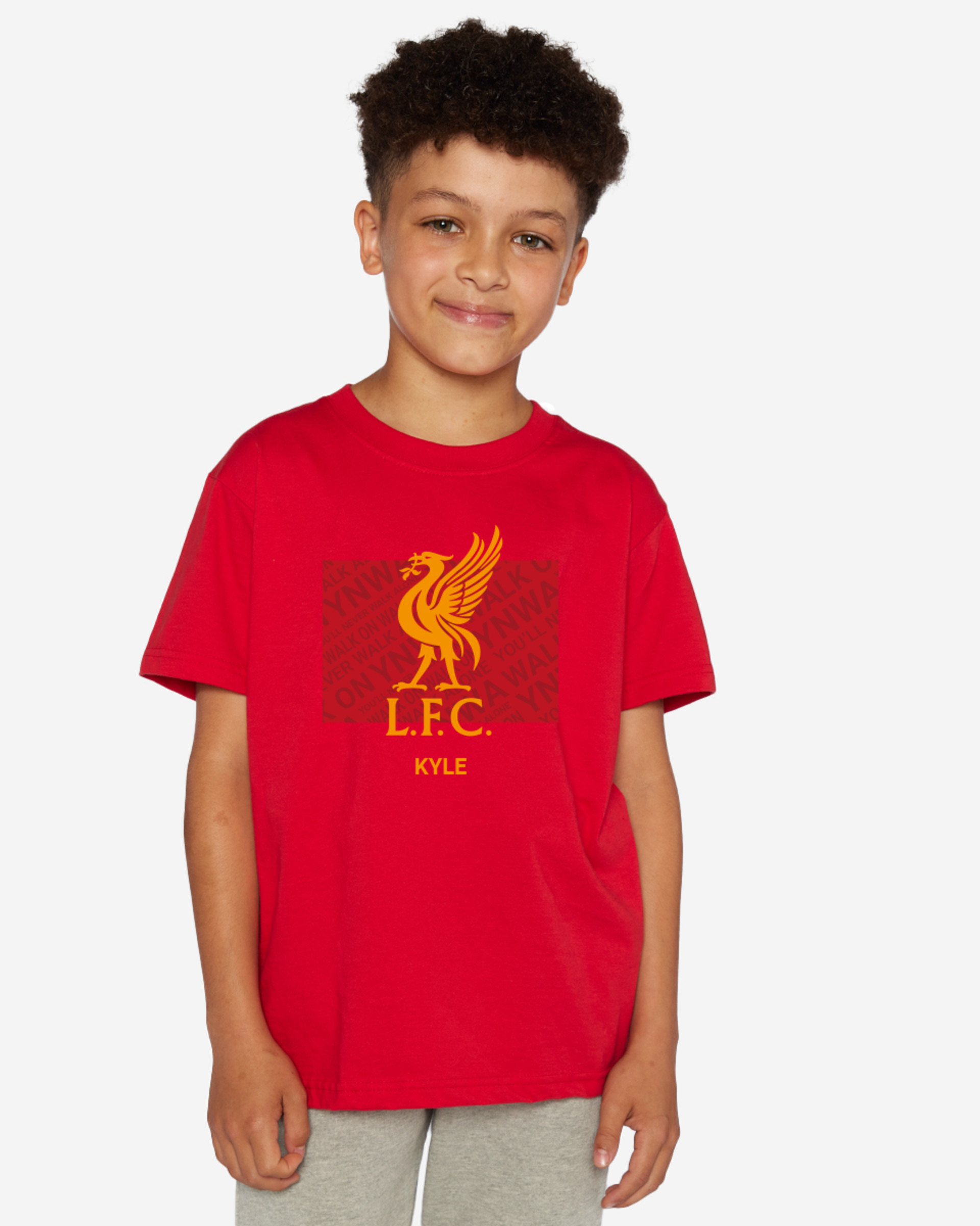 T-shirt rouge personnalisé LFC Junior Liverbird - Image 1