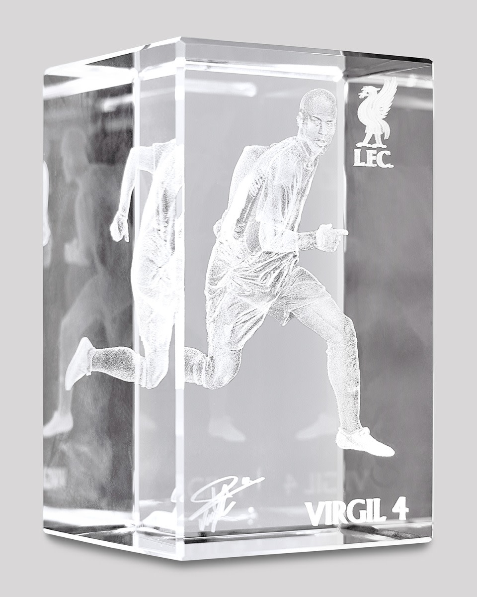 LFC Virgil Van Dijk Glass Cube - Image 1