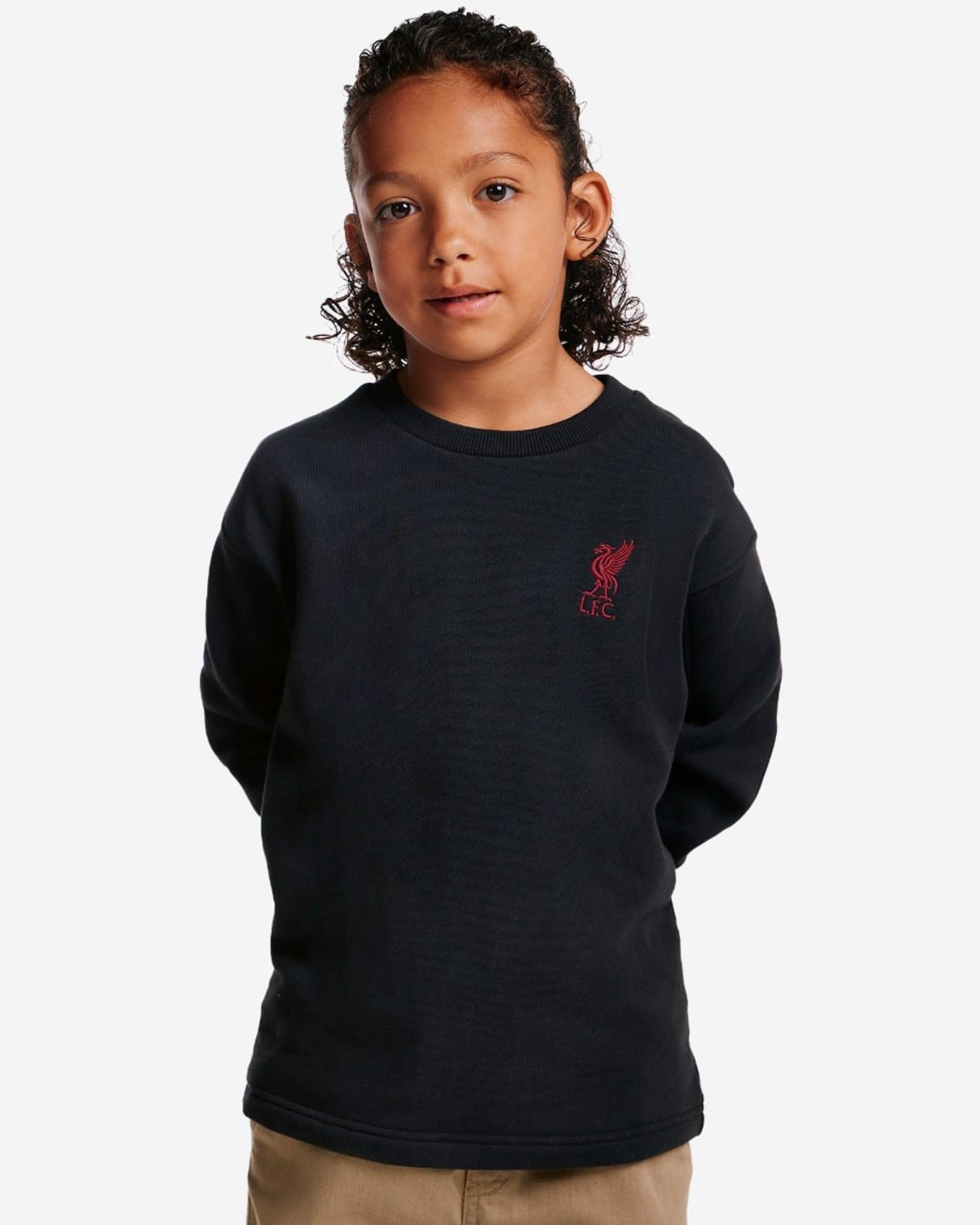 LFC Juniors เสื้อสเวตเตอร์แพนเนล YNWA ขนาดใหญ่ สีเทา - Image 2