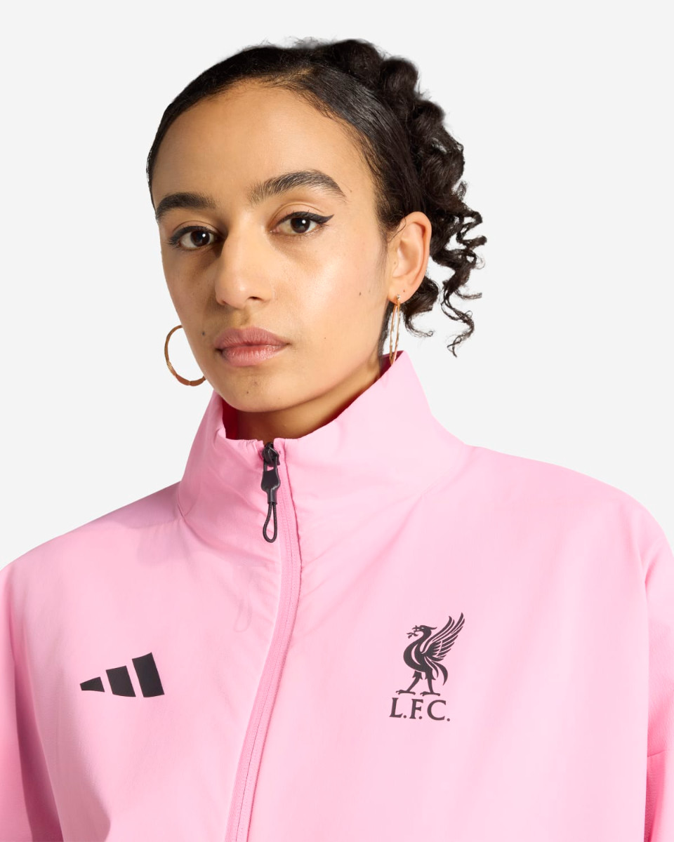 LFC adidas Womens 25/26 Z.N.E Anthem Jacket Pink - Image 4