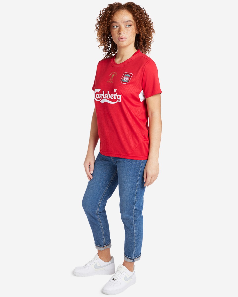 LFC 女式 2005 年伊斯坦布尔复古主场衬衫 - Image 4