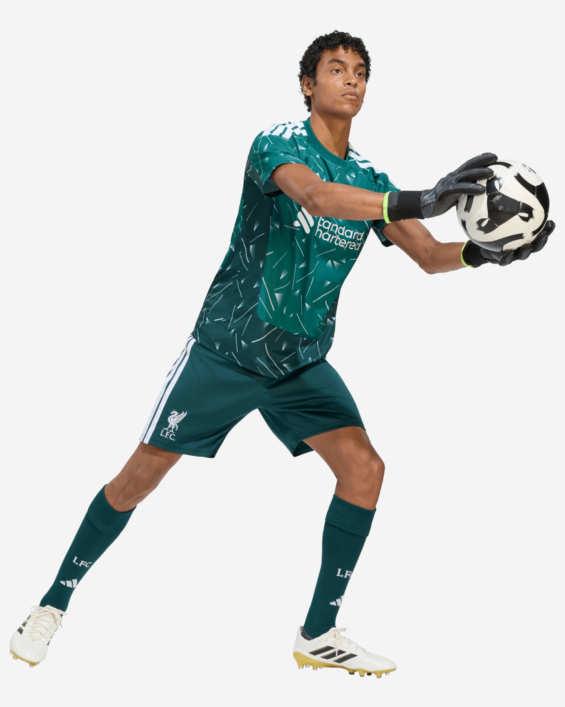 LFC adidas Herre 26/27 Home Goalkeeper Shorts - Image 3