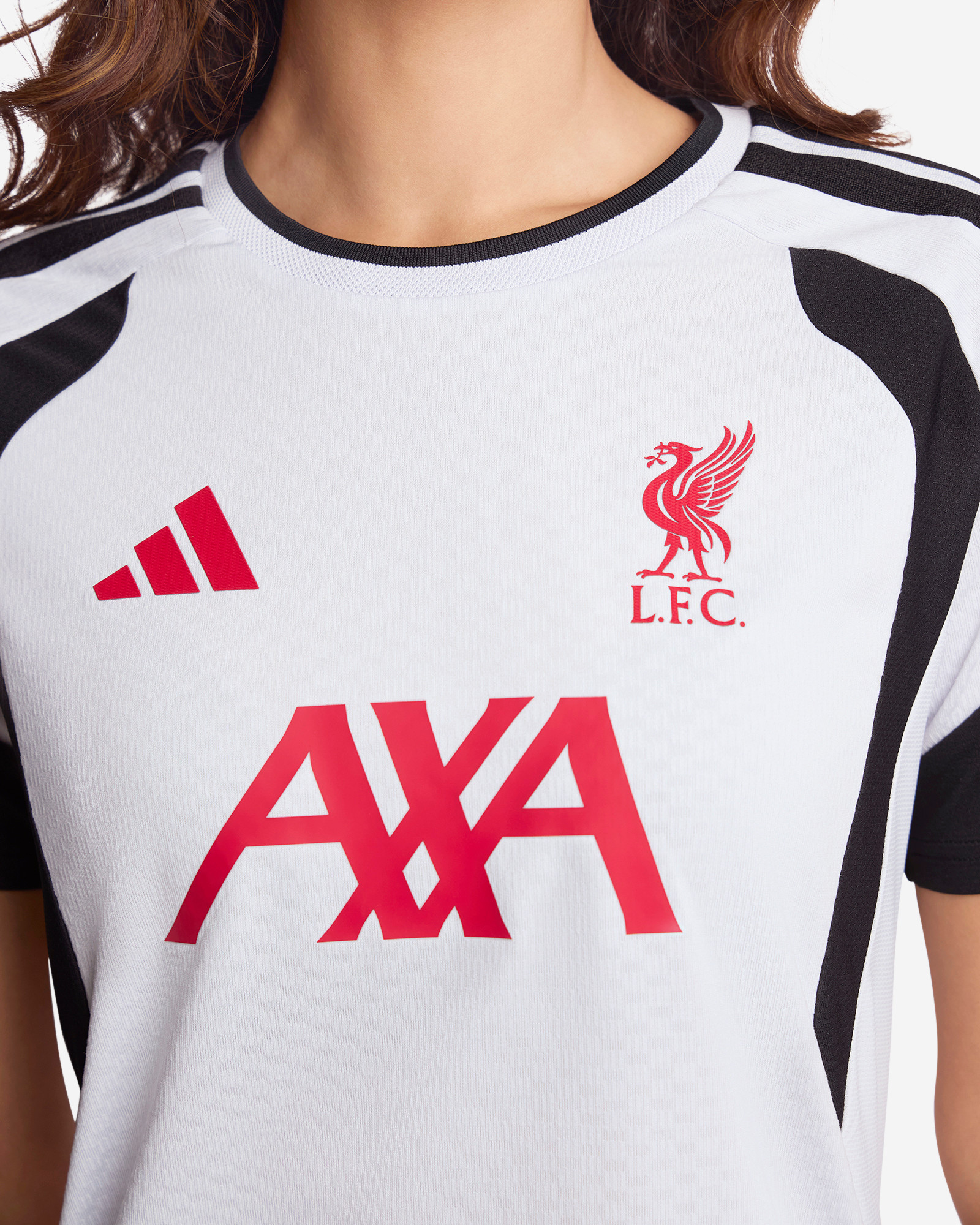 LFC adidas Womens 26/27 Tiro Training Jersey Dash Grey - Image 2