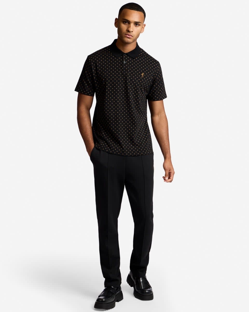LFC Mens AOP Polo Black - Image 4