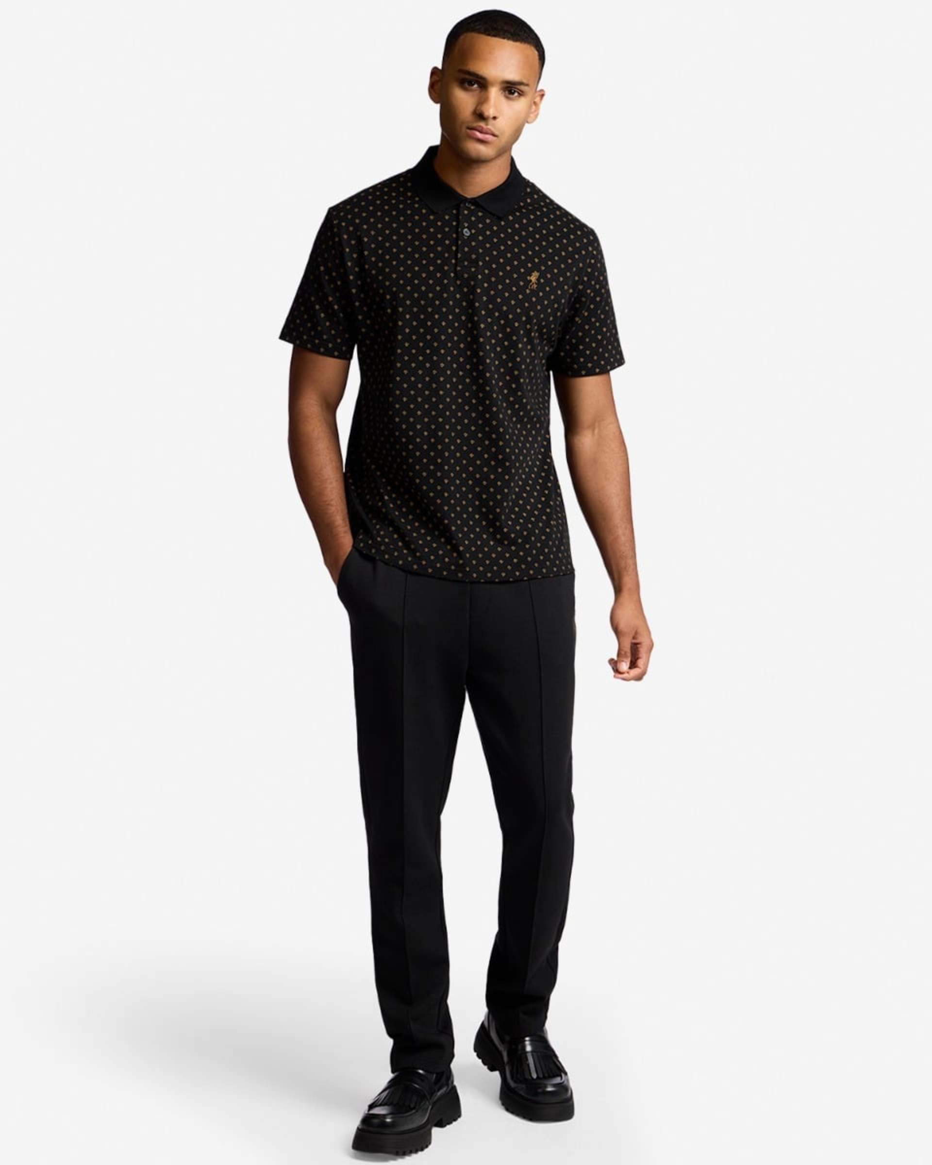LFC Herre AOP Polo Sort - Image 4