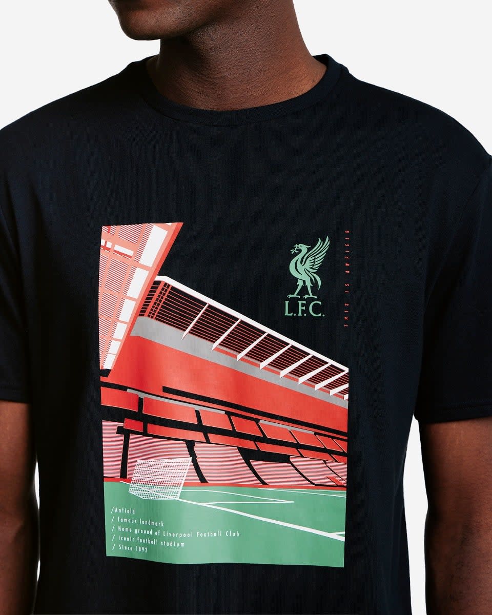 LFC Herre Anfield Ground Tee Sort - Image 4