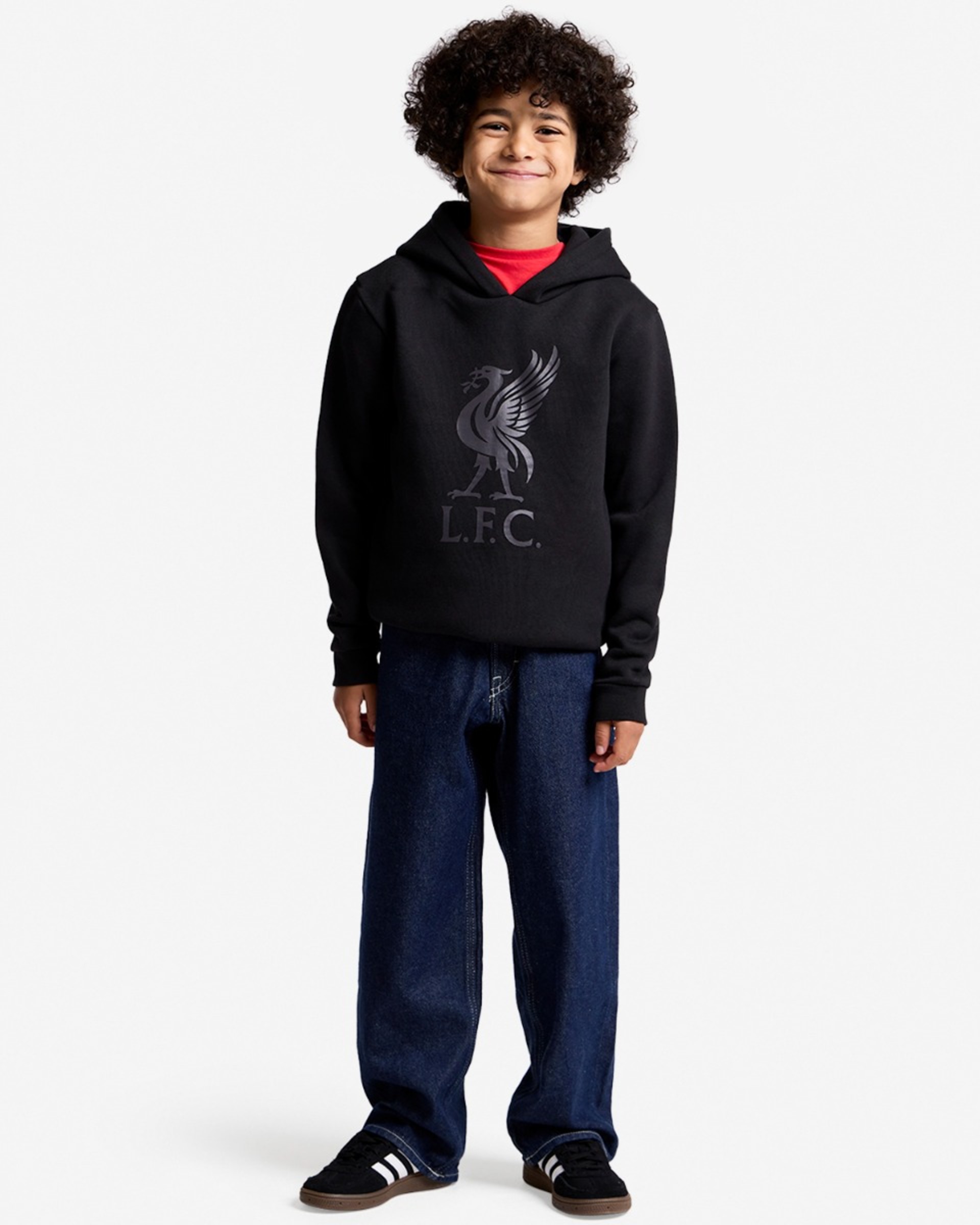 LFC Juniors Liverbird Kapuzenpulli Schwarz - Image 3