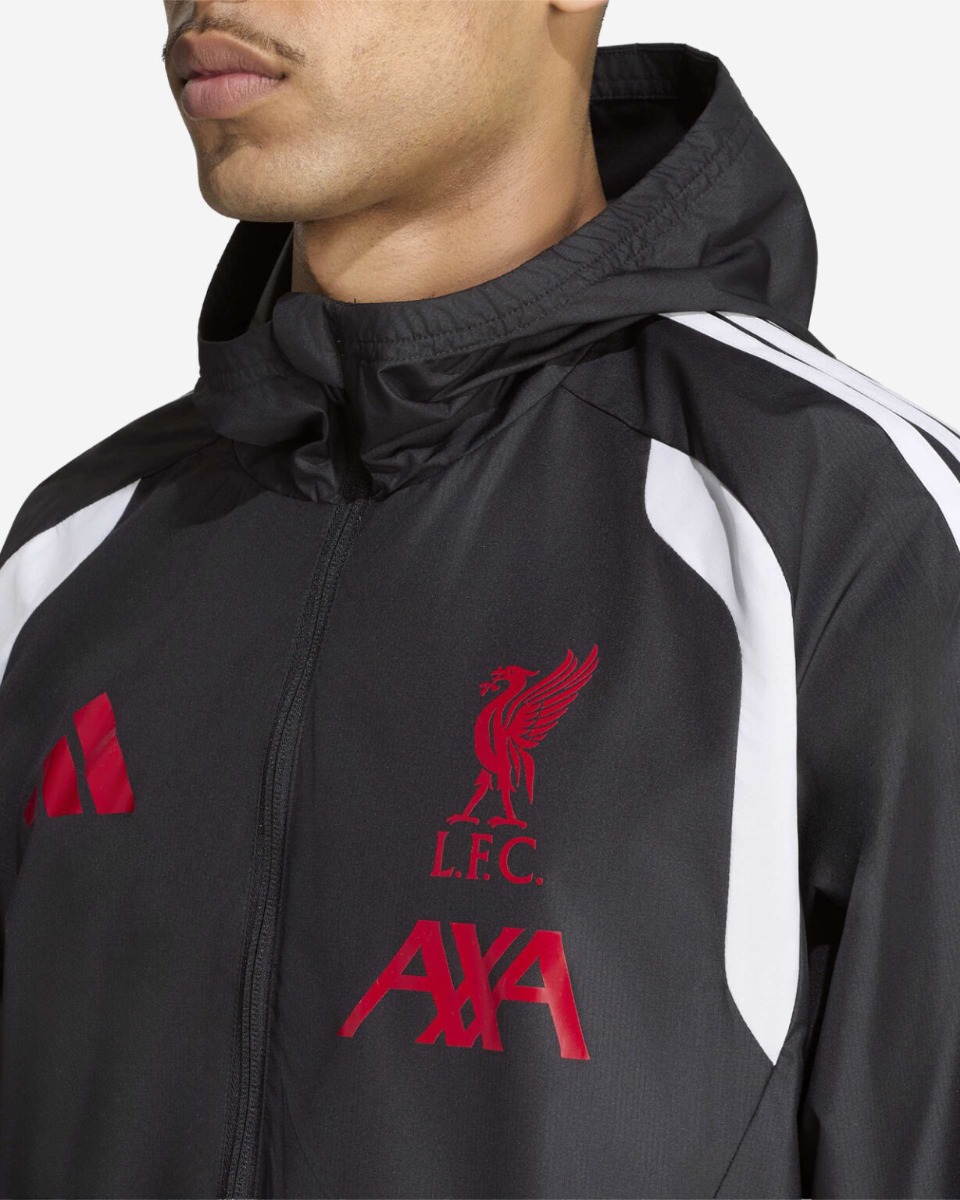 LFC adidas Mens 26/27 Tiro All-Weather Jacket Black