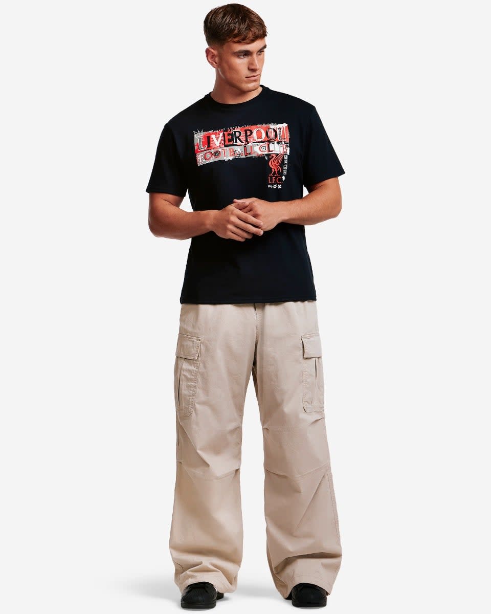 T-shirt Graffiti LFC pour hommes, noir - Image 1
