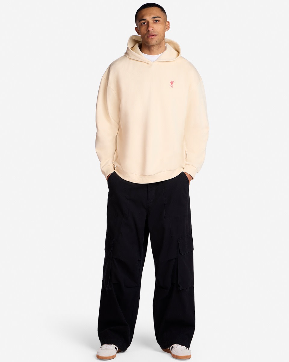LFC Mens Oversized Est. 1892 Hoodie Cream - Image 4