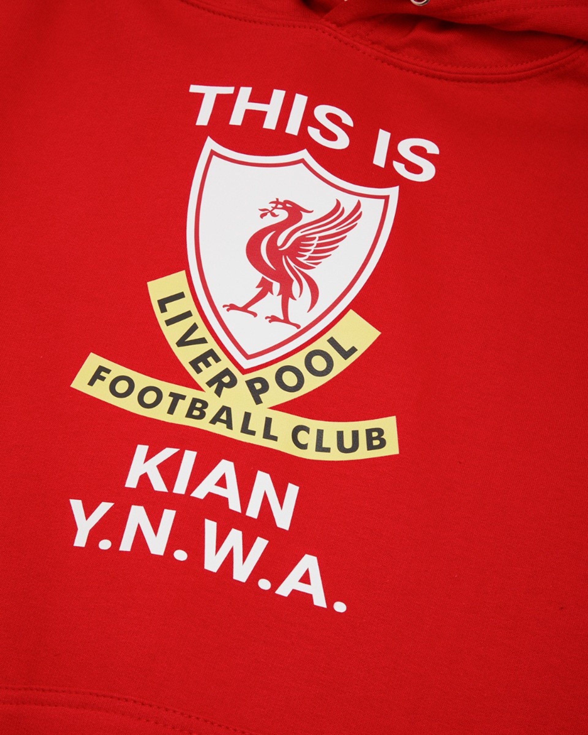 LFC This Is Anfield Personalisierbarer roter Kapuzenpulli - Image 3