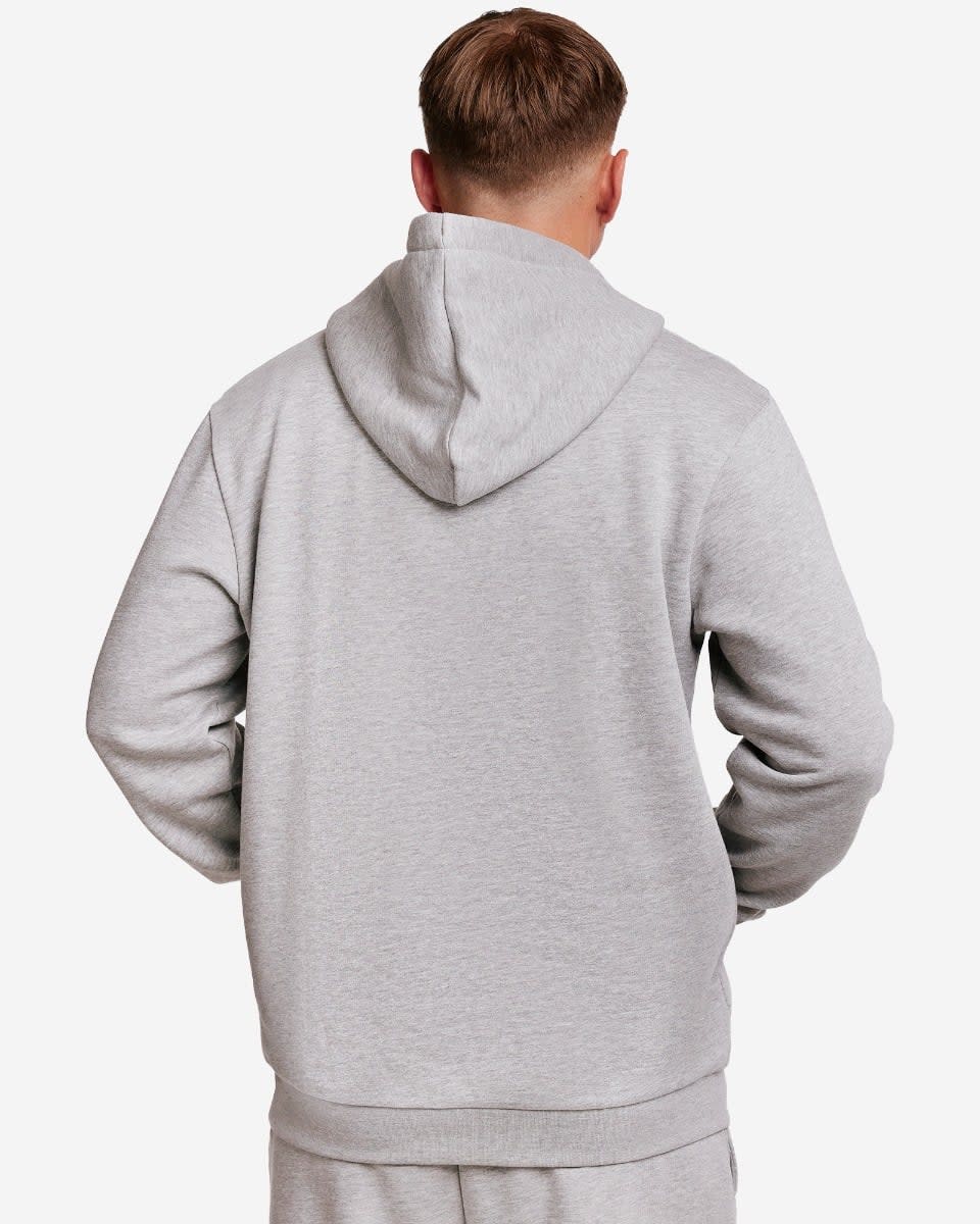 LFC Mens Overhead Logo Hoodie Grey Marl - Image 4