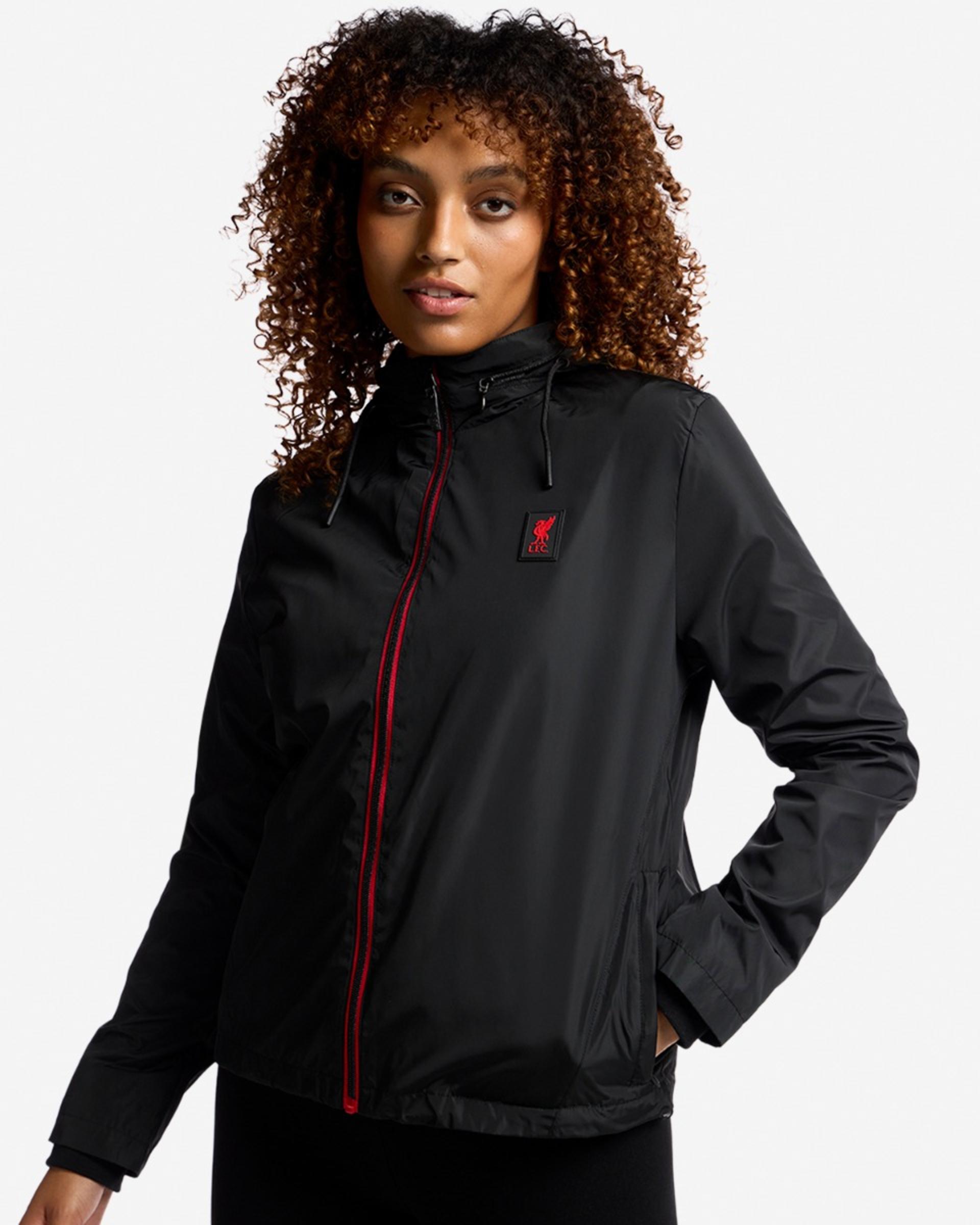 Cortavientos LFC para mujer, color negro - Image 1