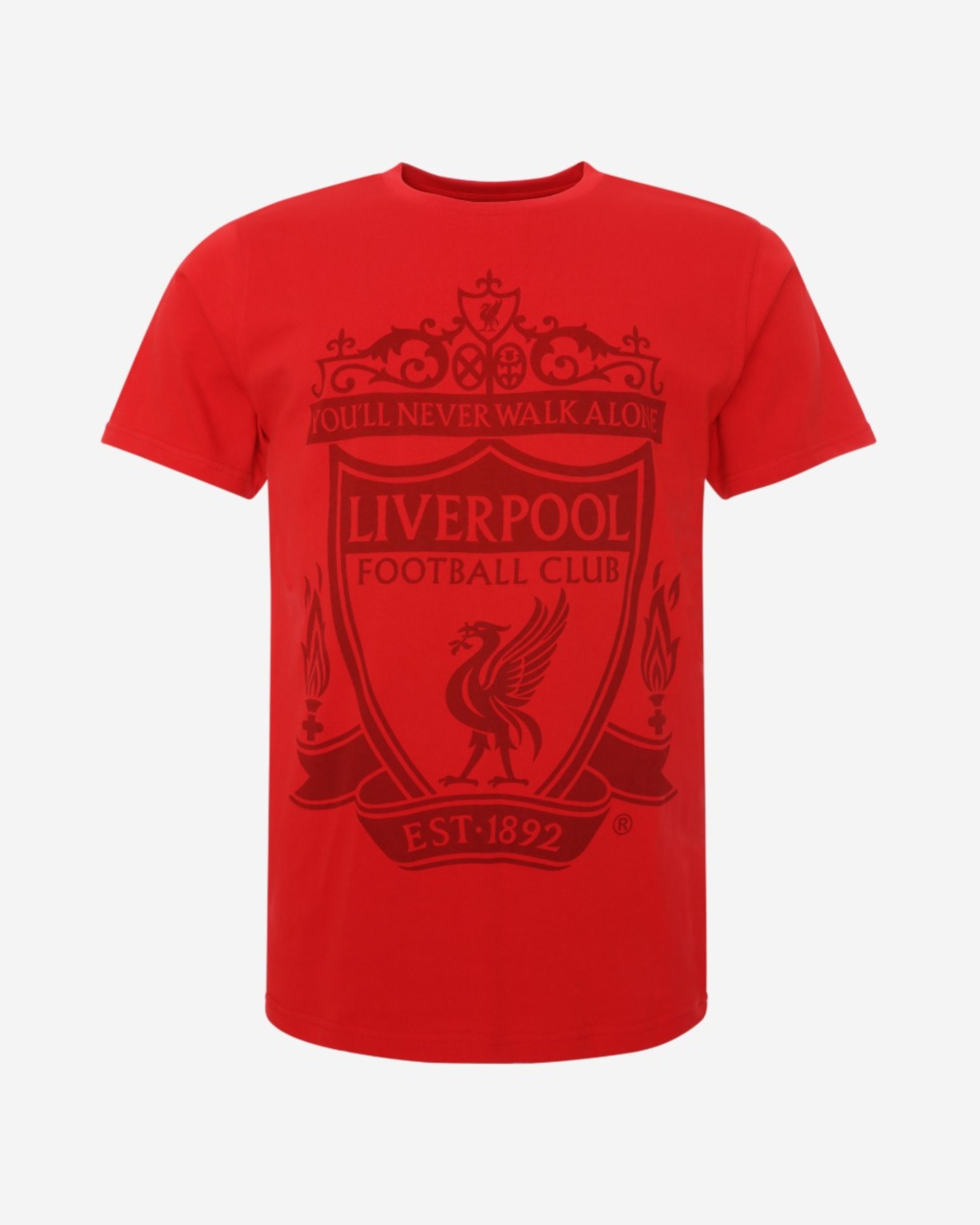 LFC Red Crest T-shirt til mænd - Image 1