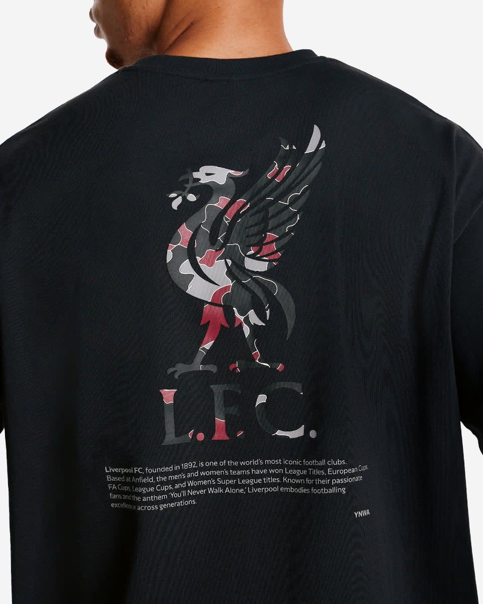 LFC Mens YNWA Back Print Tee Grey - Image 2