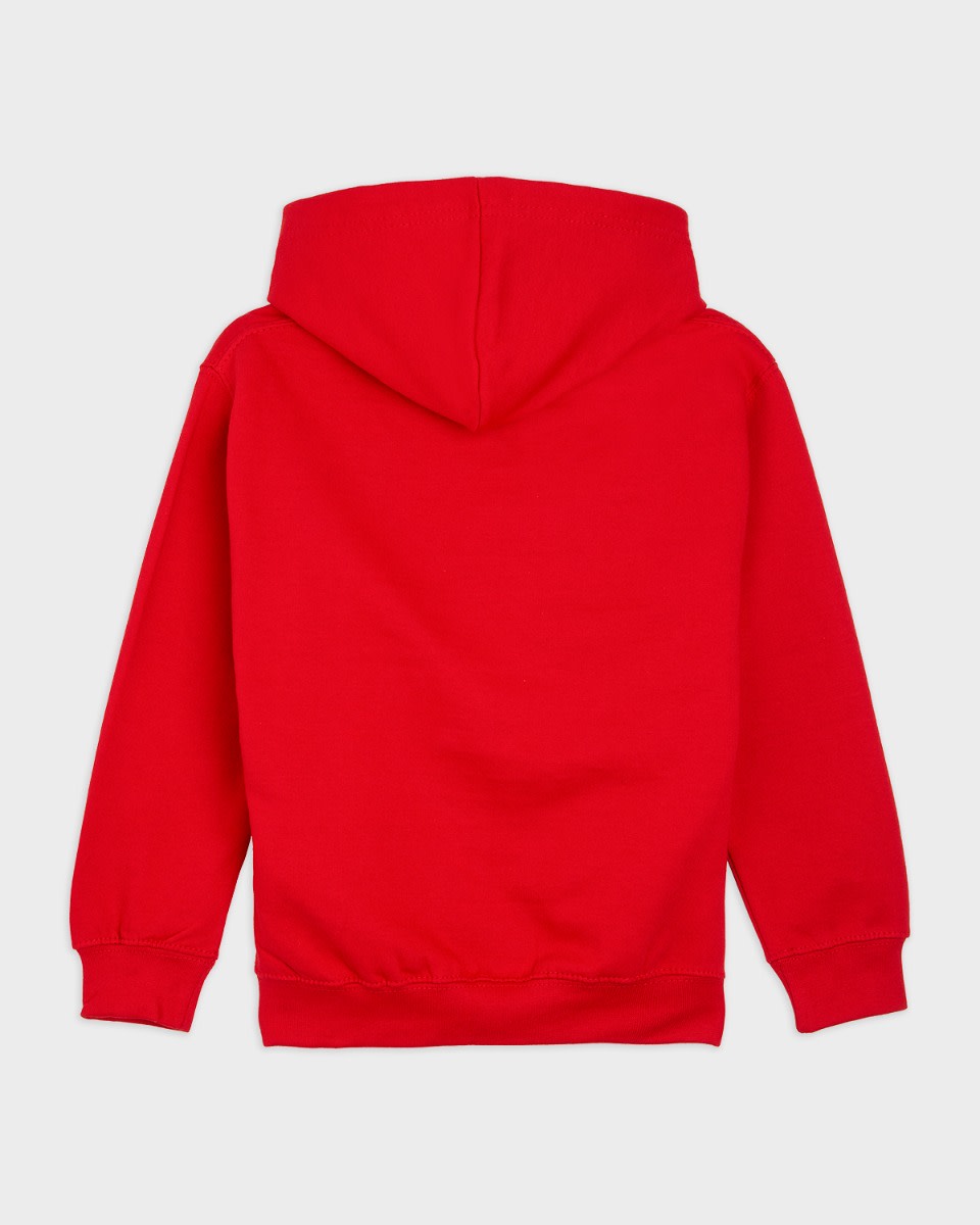 LFC Junior White Crest Personalised Red Hoody - Image 4
